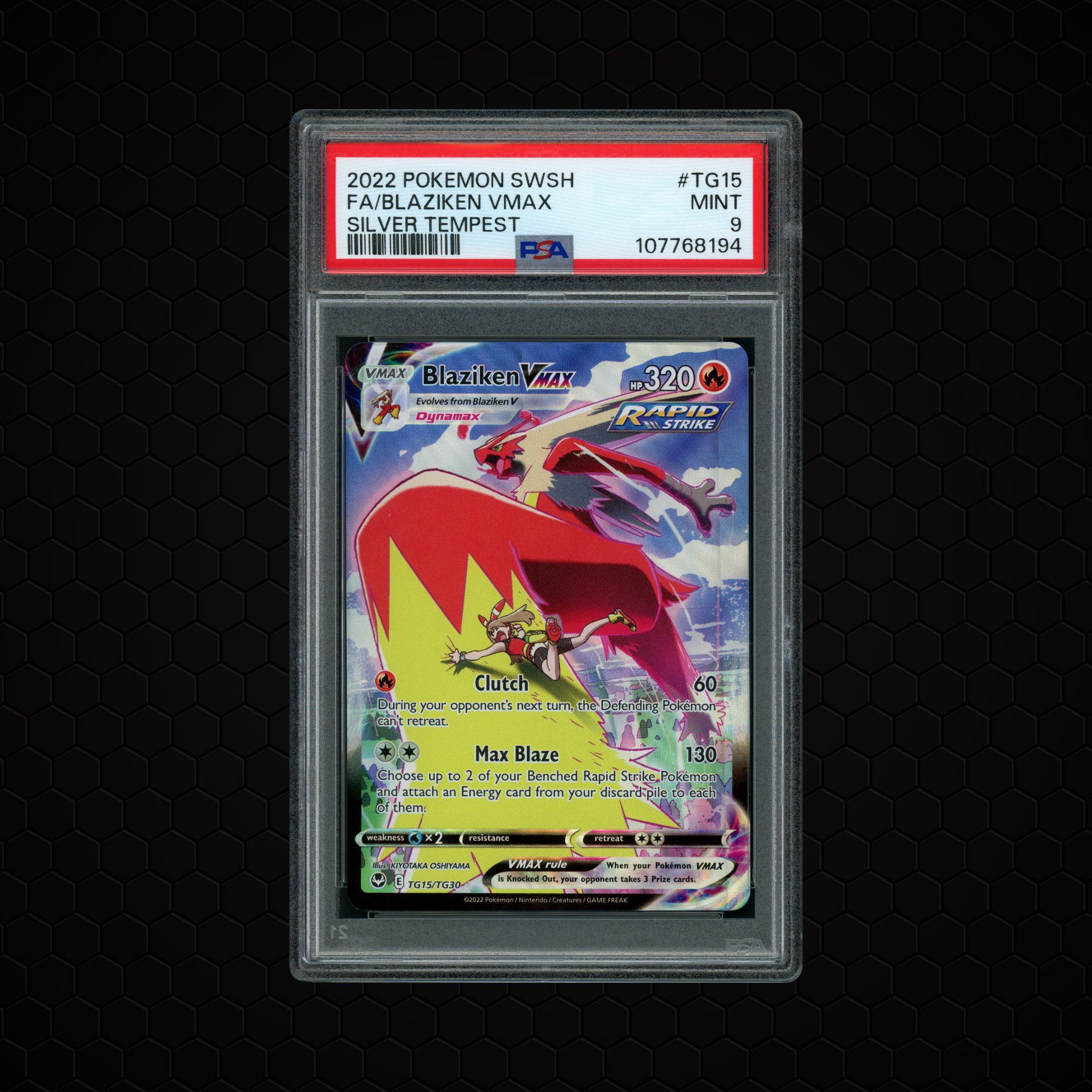 2022 Silver Tempest Blaziken VMAX #TG15 PSA 9