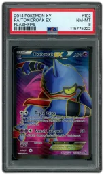 2014 XY Flashfire Toxicroak EX #102 PSA 8 on Beezie.