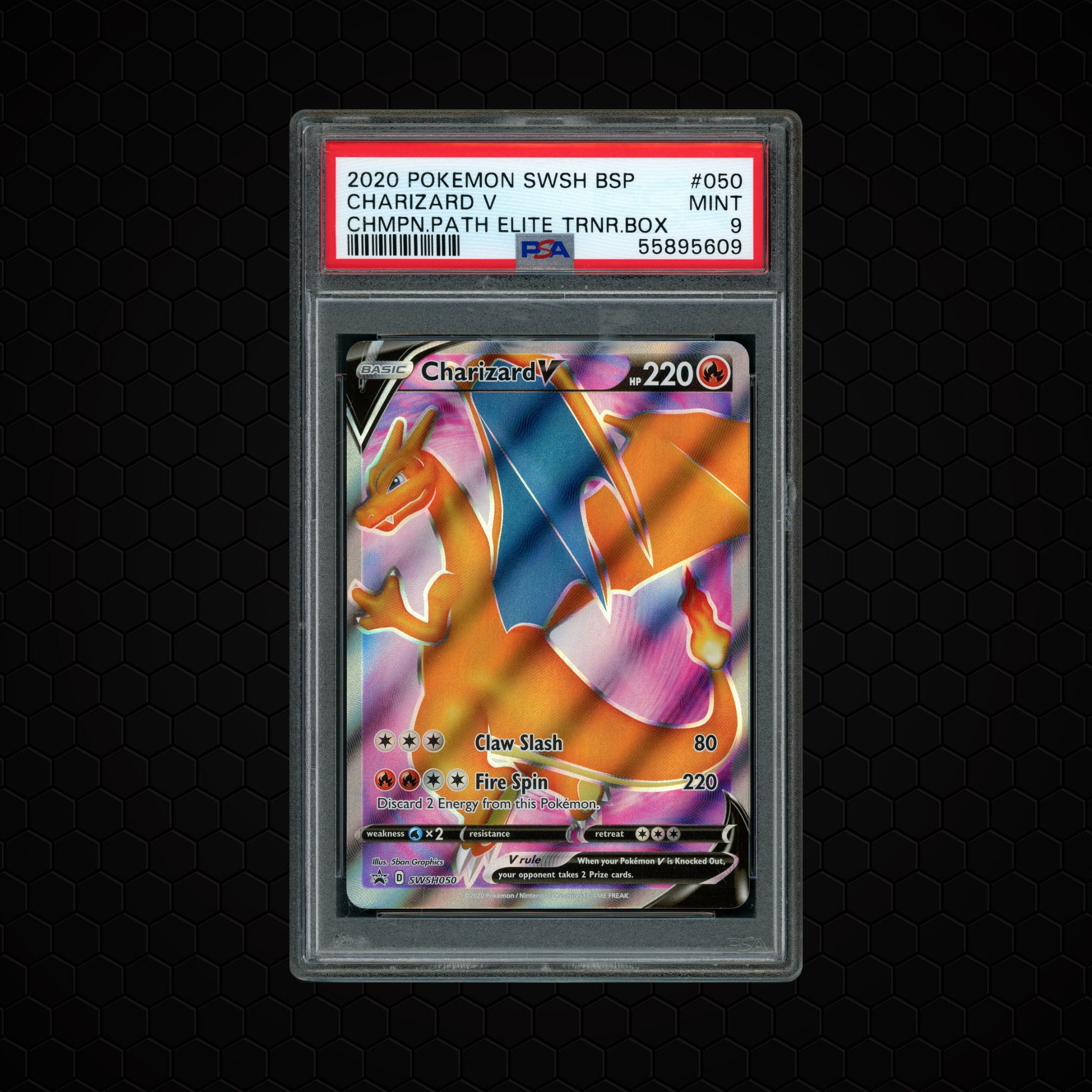 2020 Black Star Promo Charizard V #50 PSA 9
