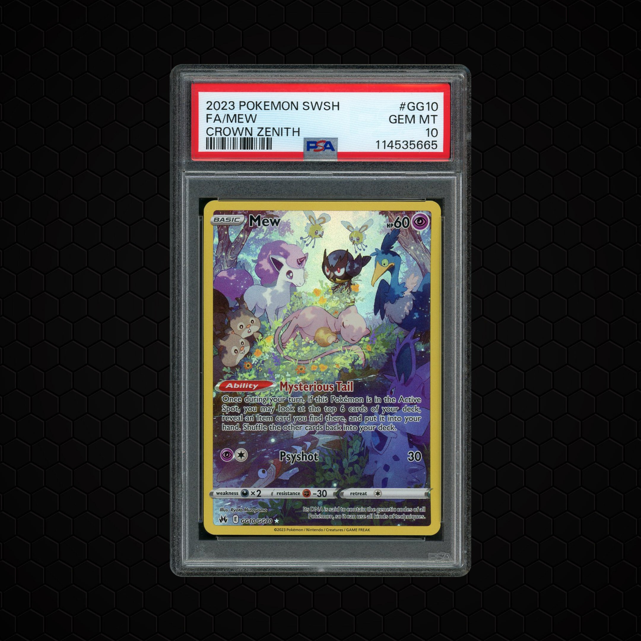 2023 Crown Zenith Mew #GG10 PSA 10