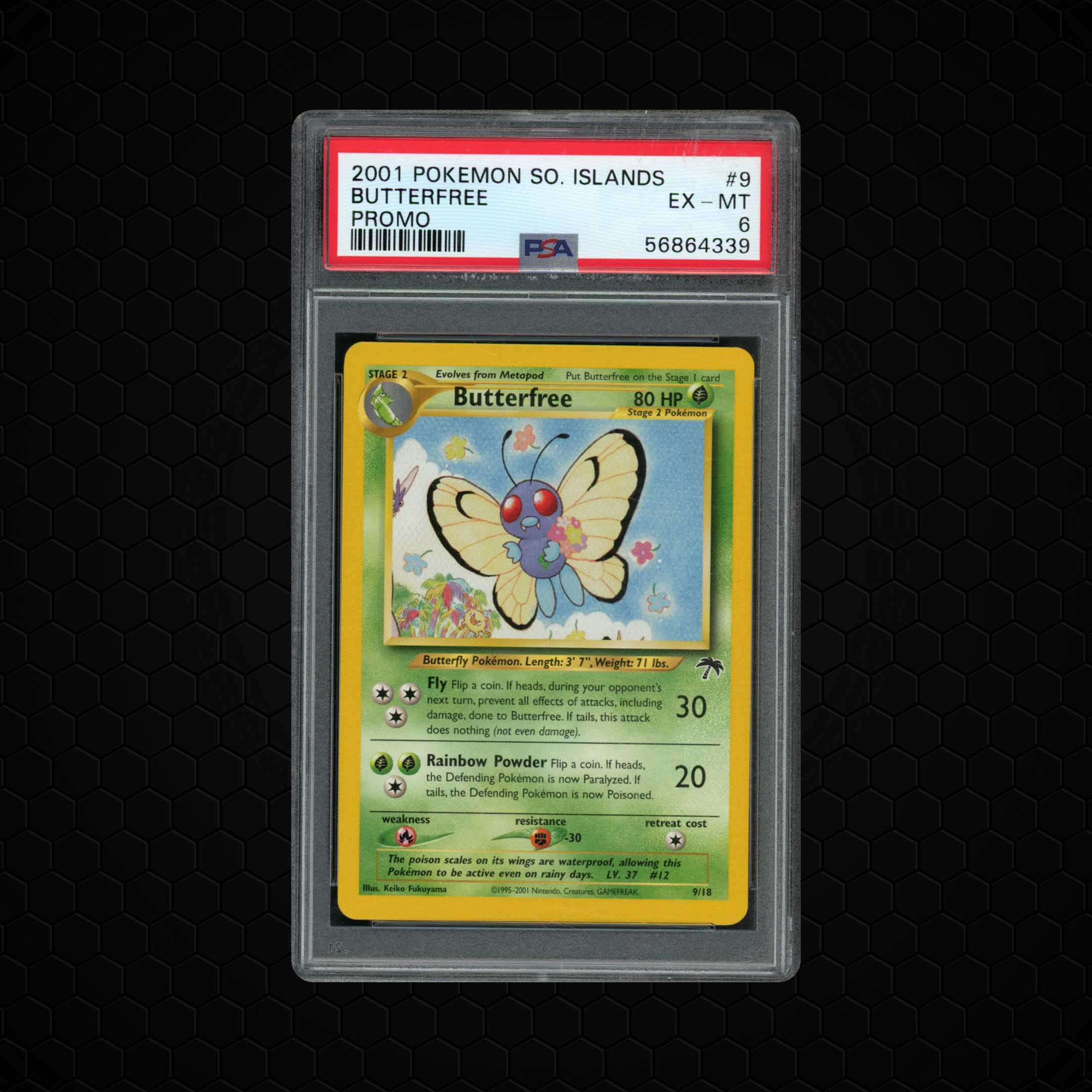 2001 Southern Islands Butterfree #9 PSA 6