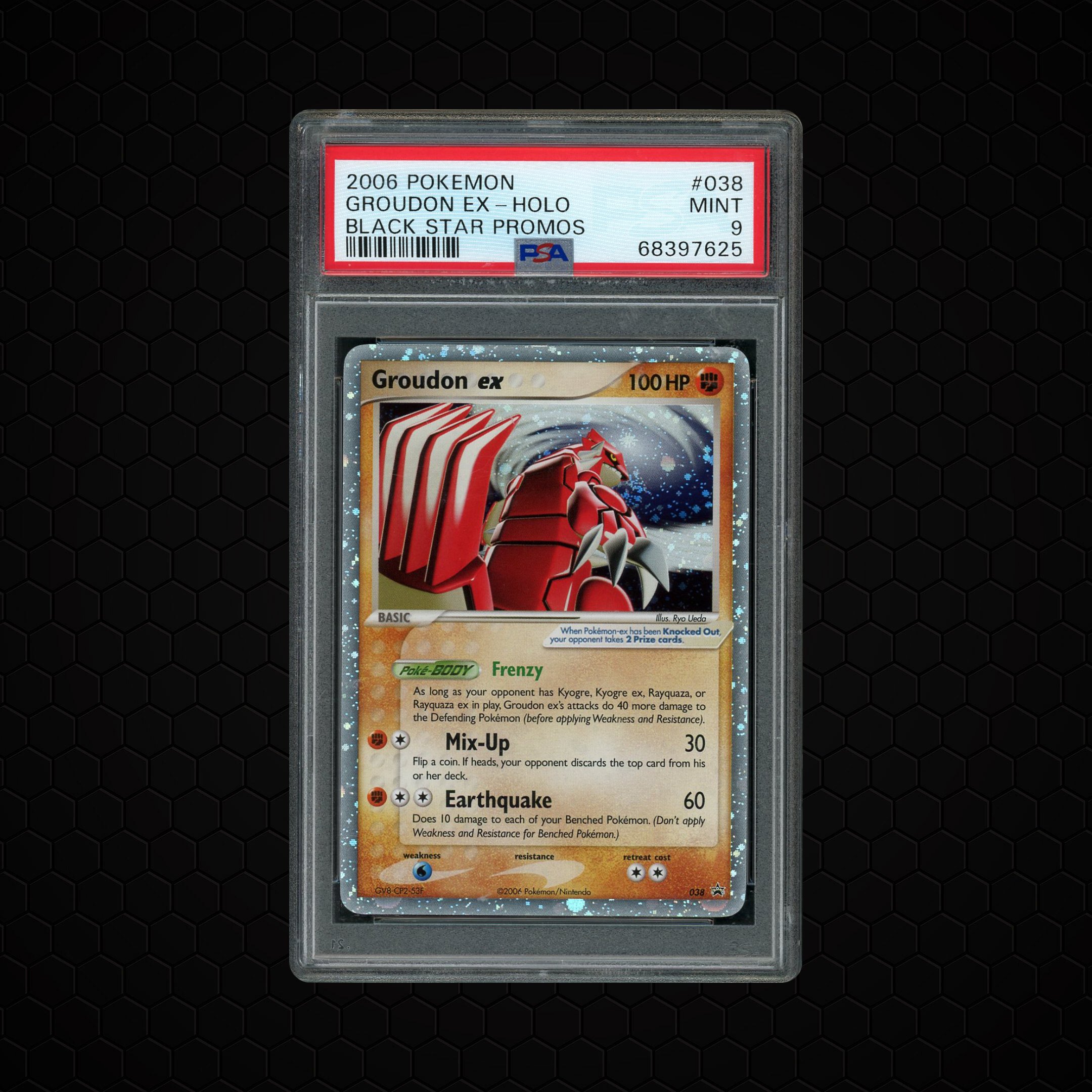 2006 Black Star Promo Groudon EX #38 PSA 9