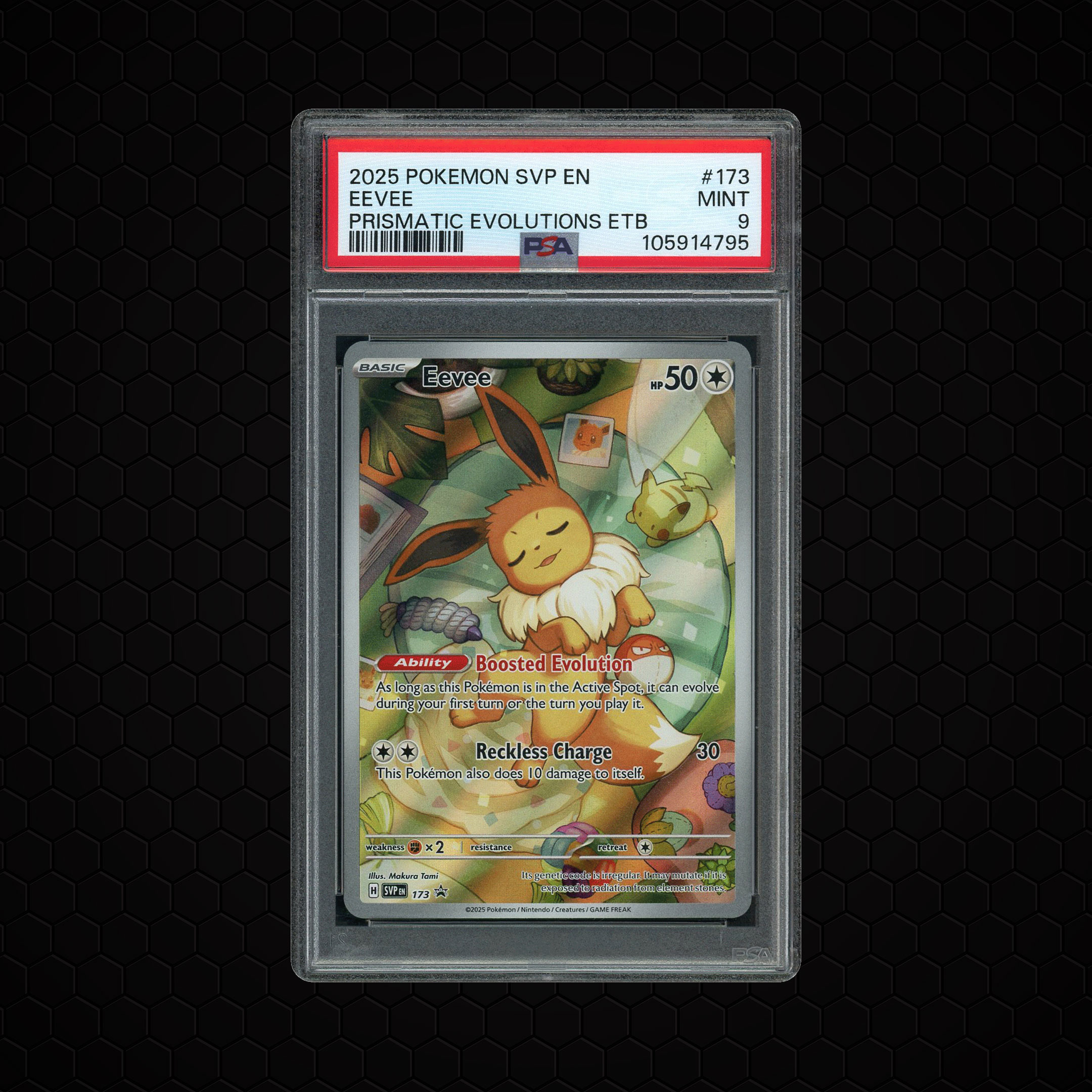 2025 Black Star Promos Eevee #173 PSA 9