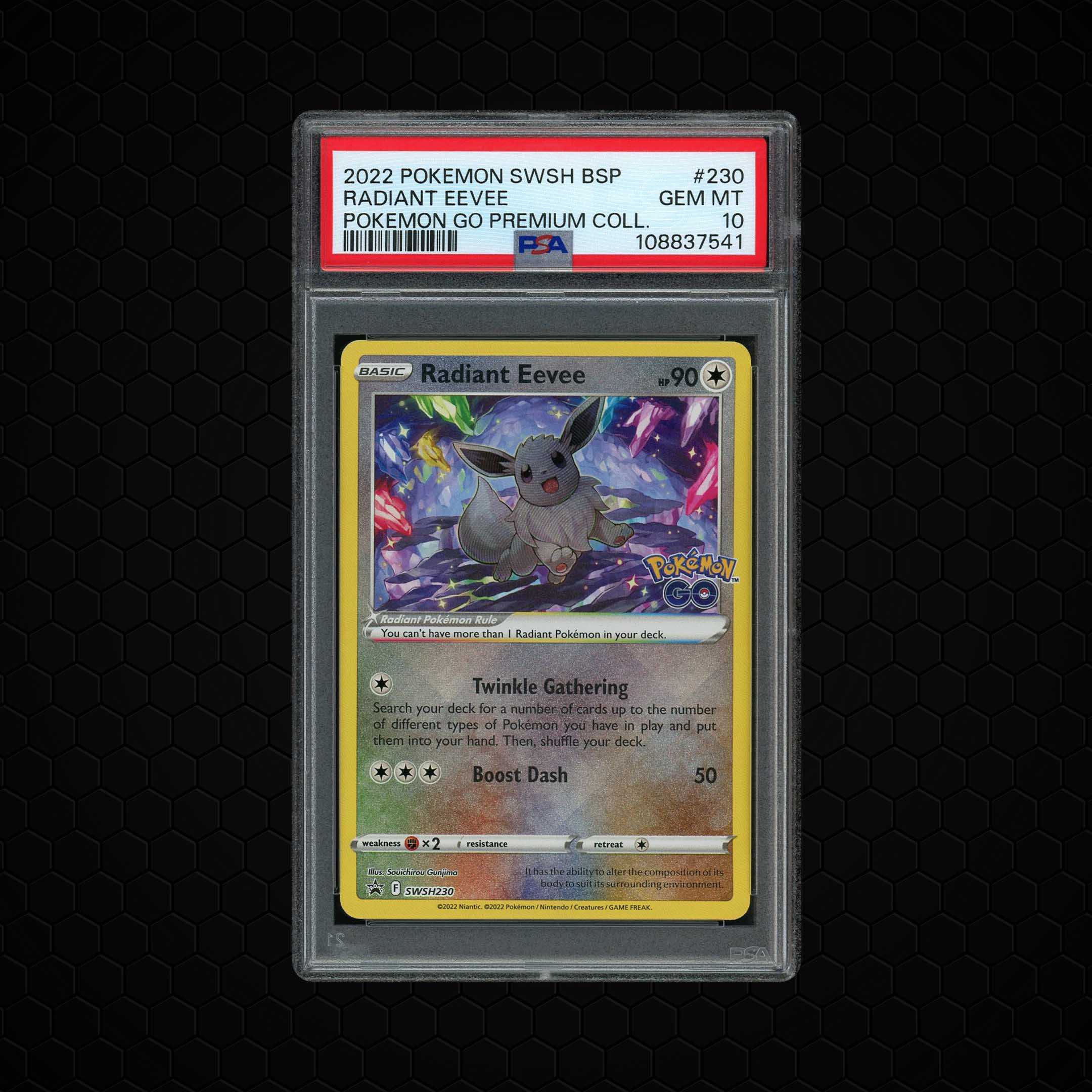 2022 Black Star Promo Radiant Eevee #230 PSA 10