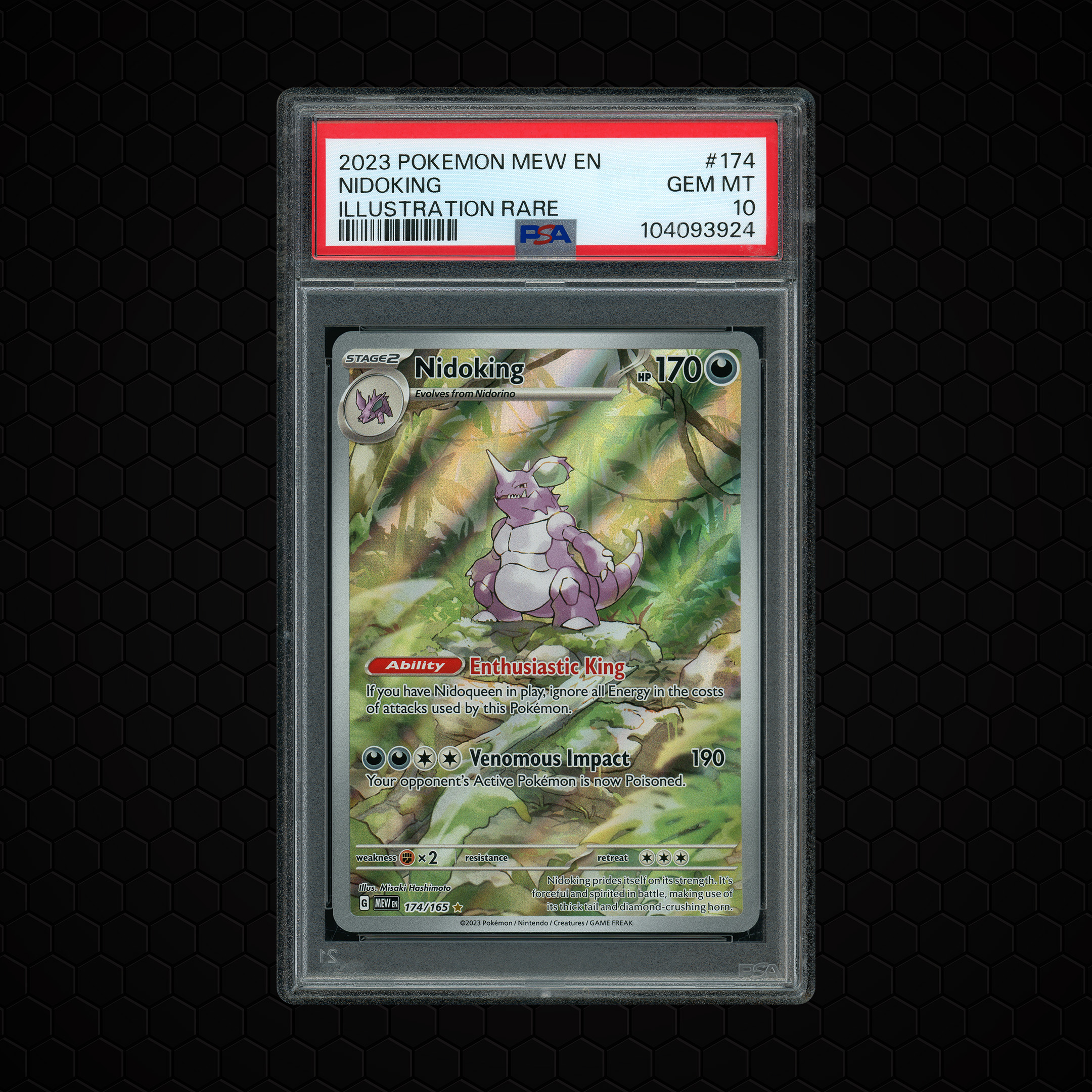 2023 Pokemon 151 Nidoking #174 PSA 10
