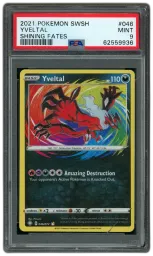 2021 Shining Fates Yveltal #46 PSA 9 on Beezie.