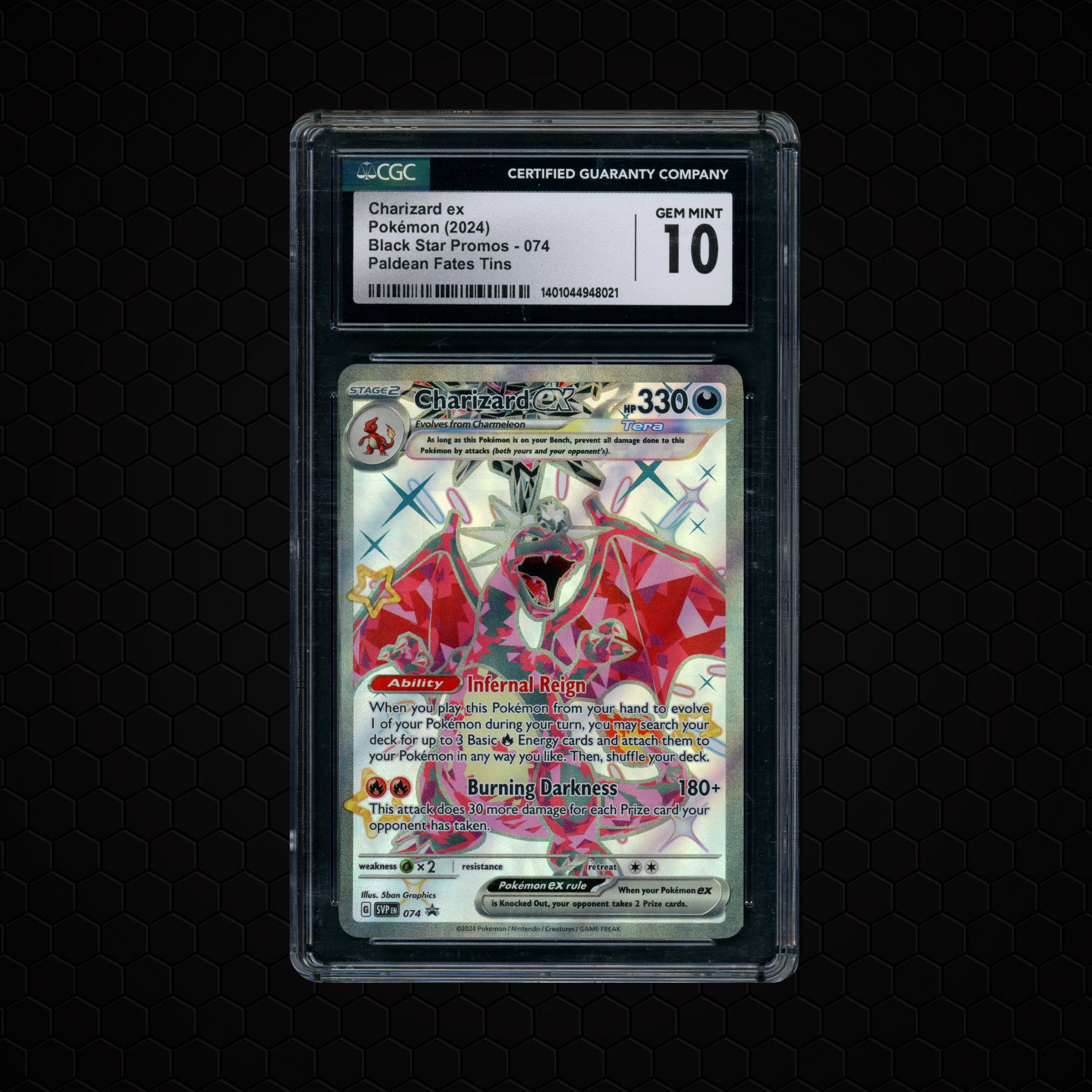 2024 Black Star Promo Charizard EX #74 CGC 10