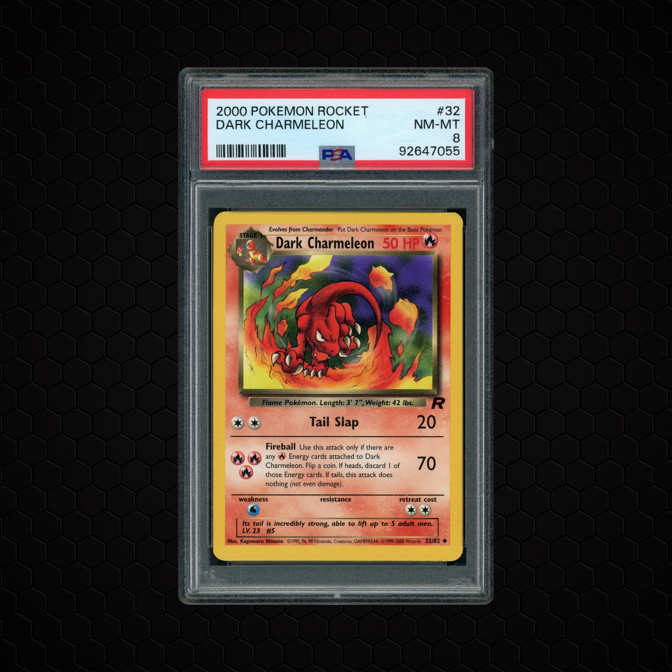 2000 Rocket Dark Charmeleon #32 PSA 8