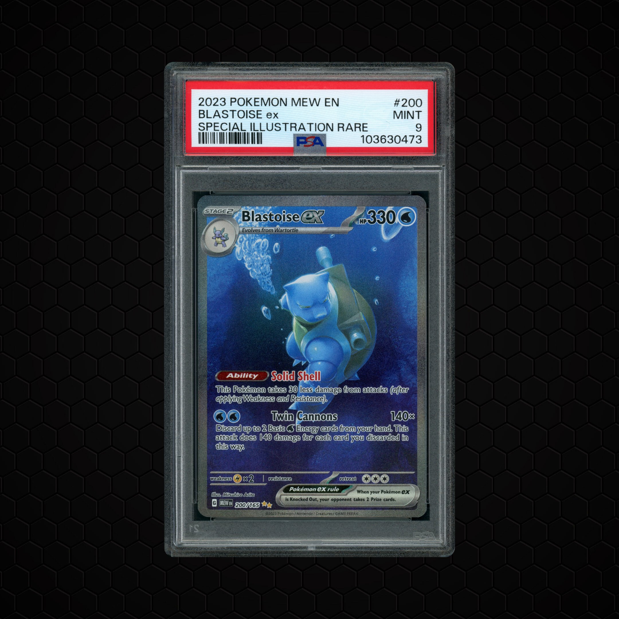2023 Pokemon 151 Blastoise EX #200 PSA 9