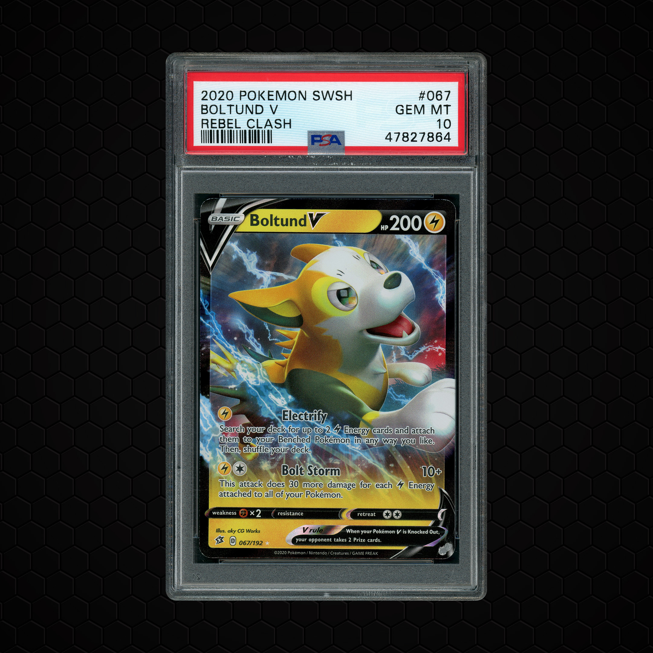 2020 Rebel Clash Boltund V #67 PSA 10