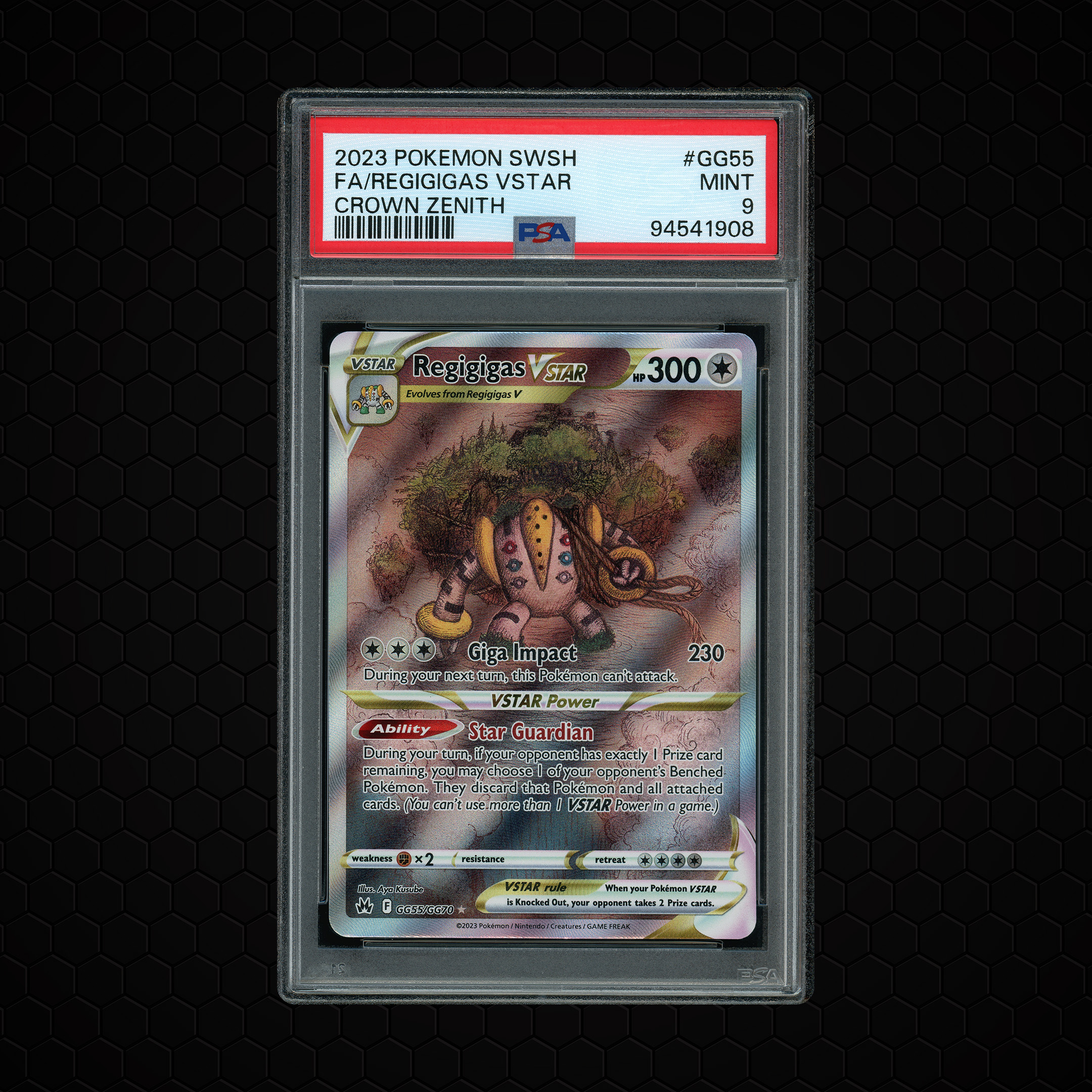 2023 Crown Zenith Regigigas VSTAR #GG55 PSA 9