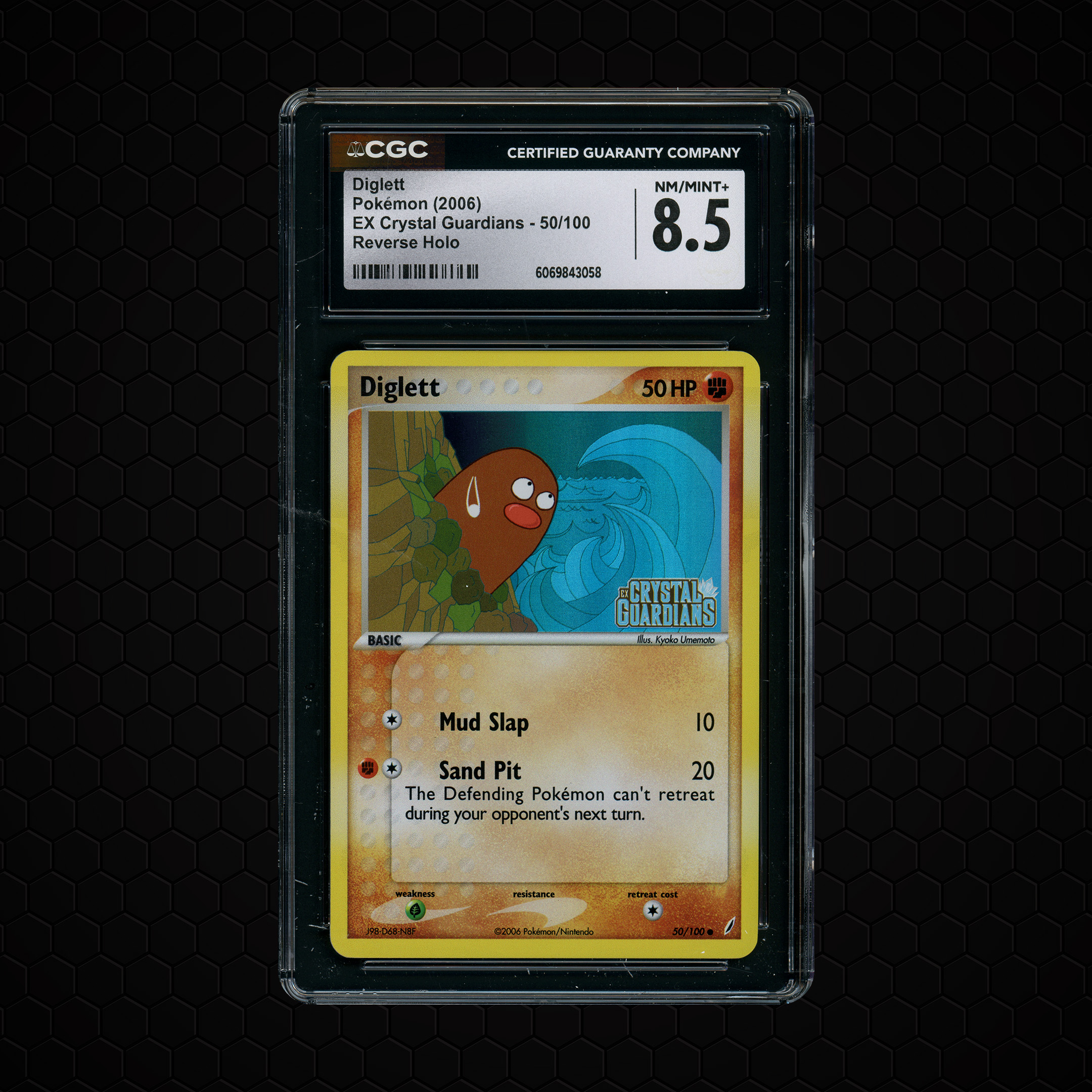 2006 EX Crystal Guardians Diglett #50 CGC 8.5