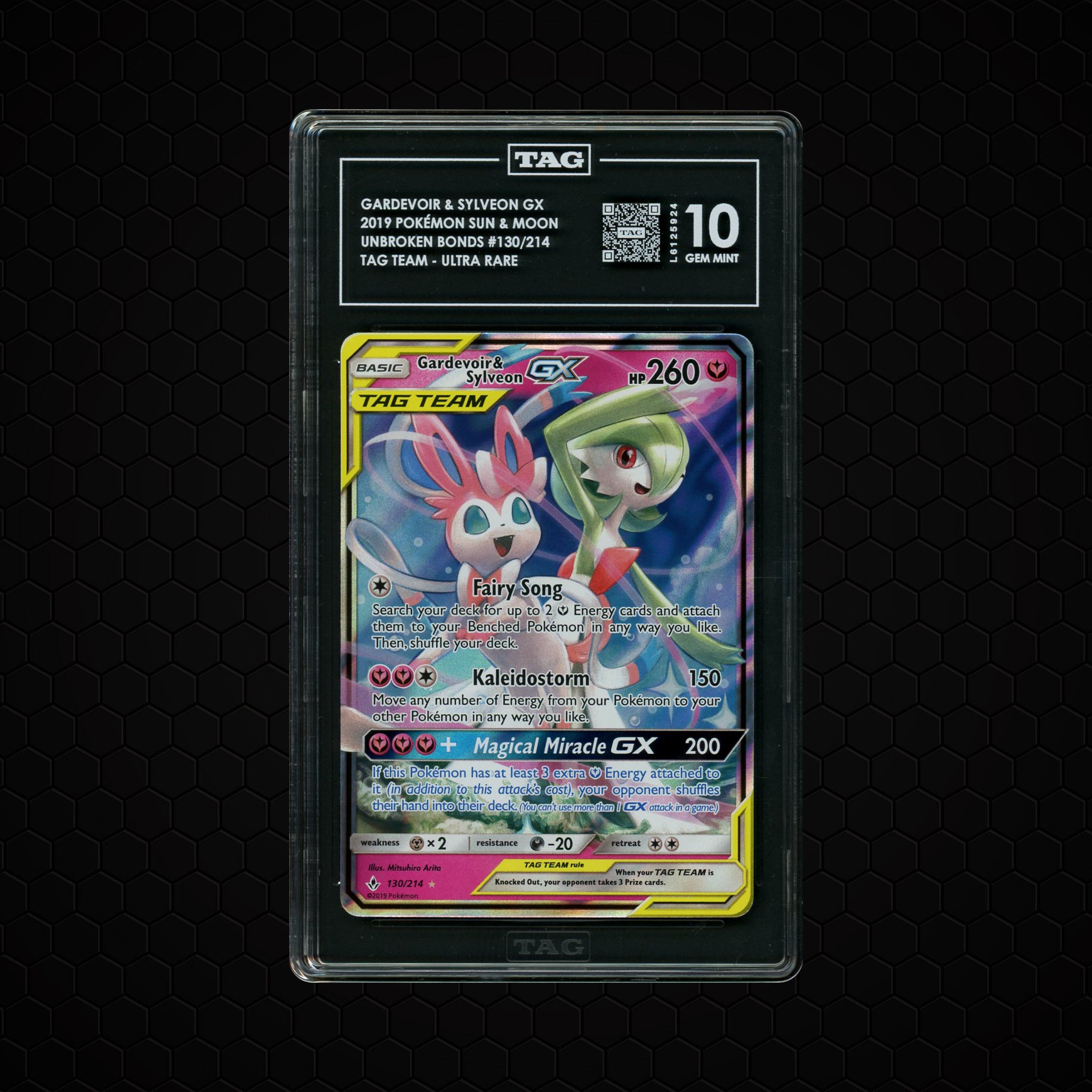 2019 Unbroken Bonds Gardevoir & Sylveon GX #130 TAG 10