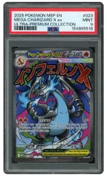 2025 Black Star Promo Mega Charizard X EX #23 PSA 9 on Beezie.