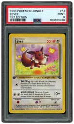 1999 Jungle 1st Edition Eevee #51 PSA 9 on Beezie.