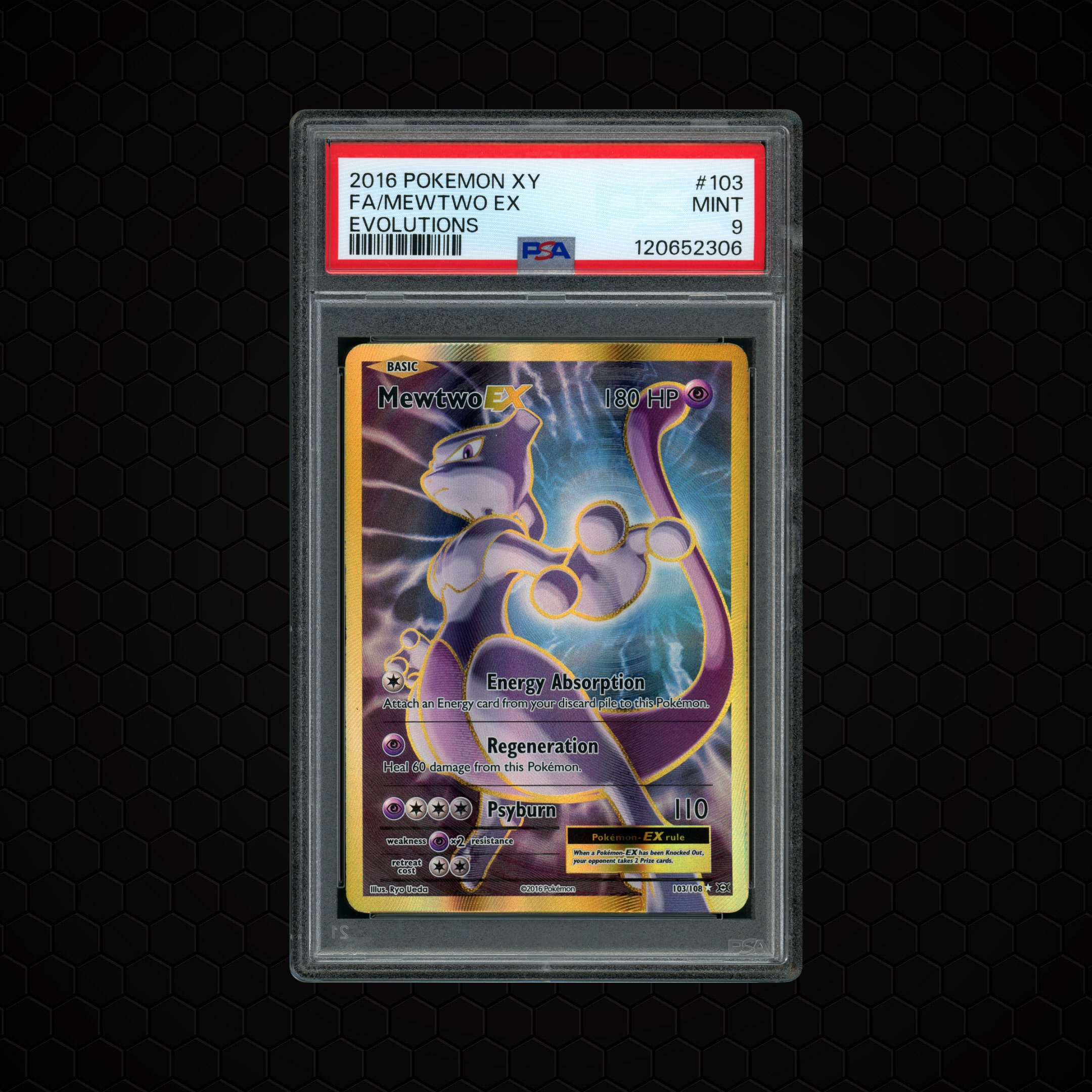 2016 Evolutions Mewtwo EX #103 PSA 9