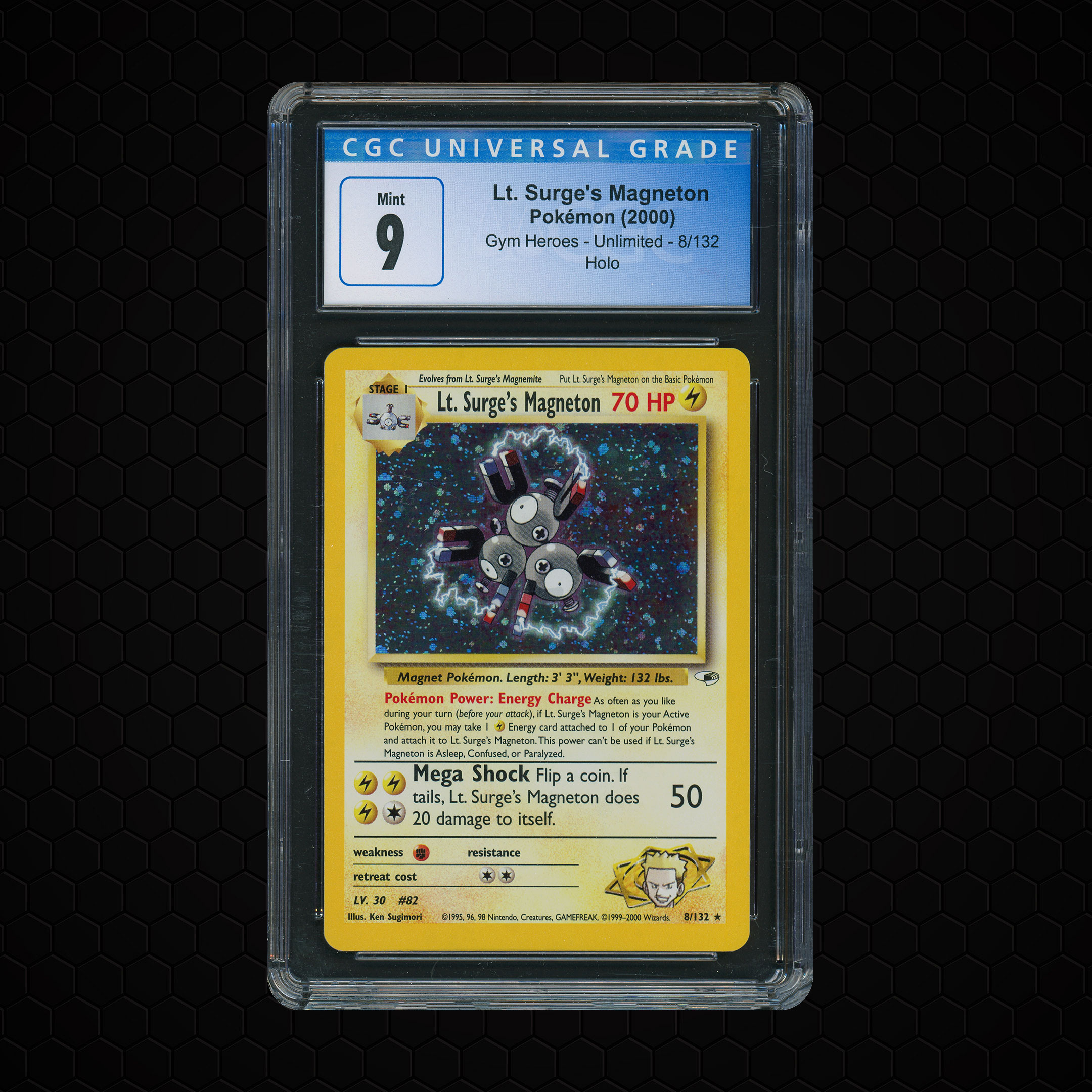 2000 Gym Heroes Lt. Surge's Magneton #8 CGC 9