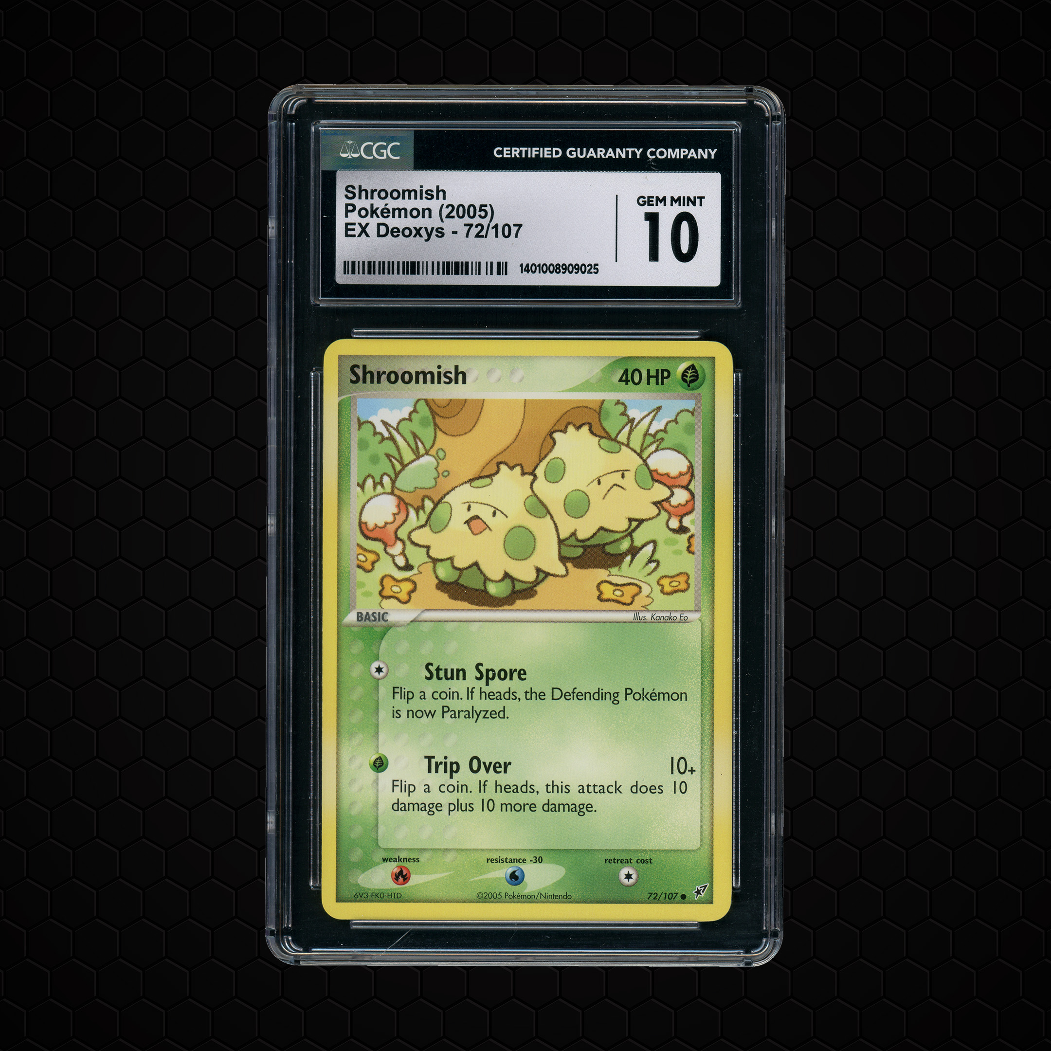 2005 Ex Deoxys Shroomish #72 CGC 10