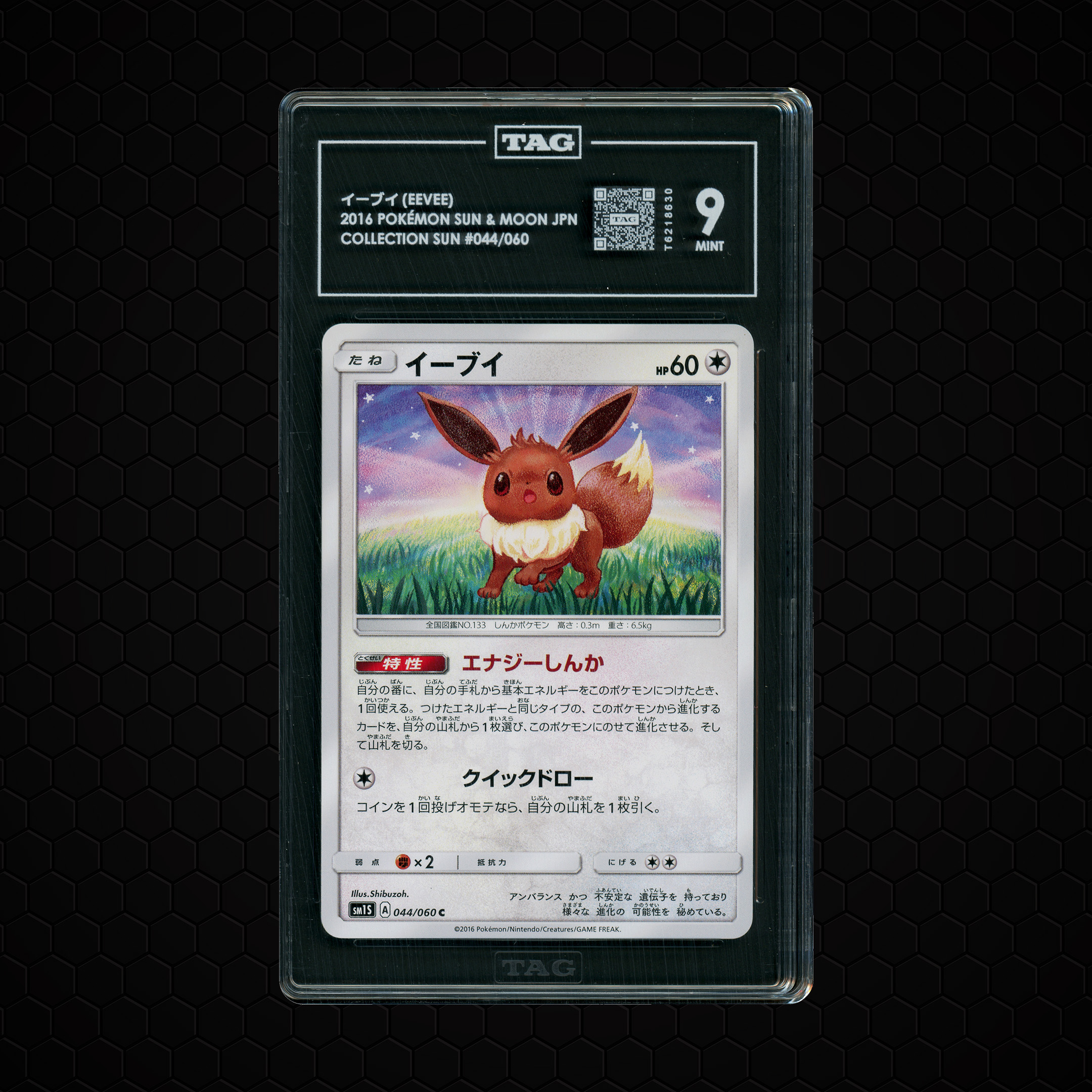 2016 Japanese Collection Sun Eevee #44 TAG 9