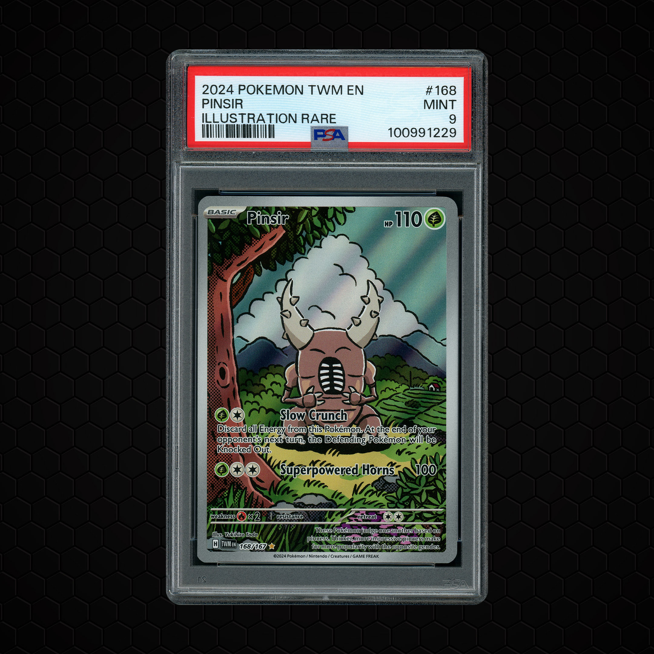 2024 Twilight Masquerade Pinsir #168 PSA 9