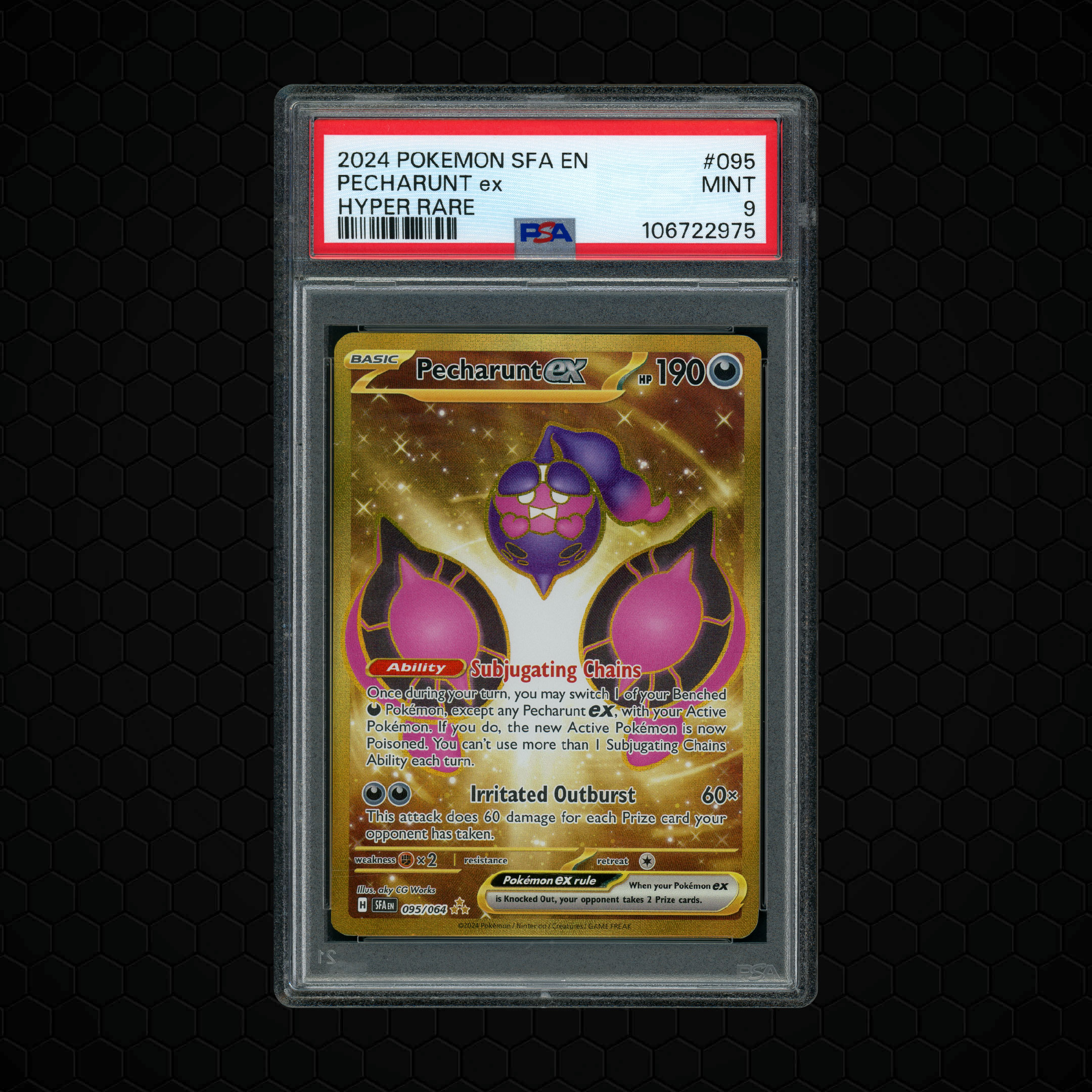 2024 Shrouded Fable Pecharunt EX #95 PSA 9