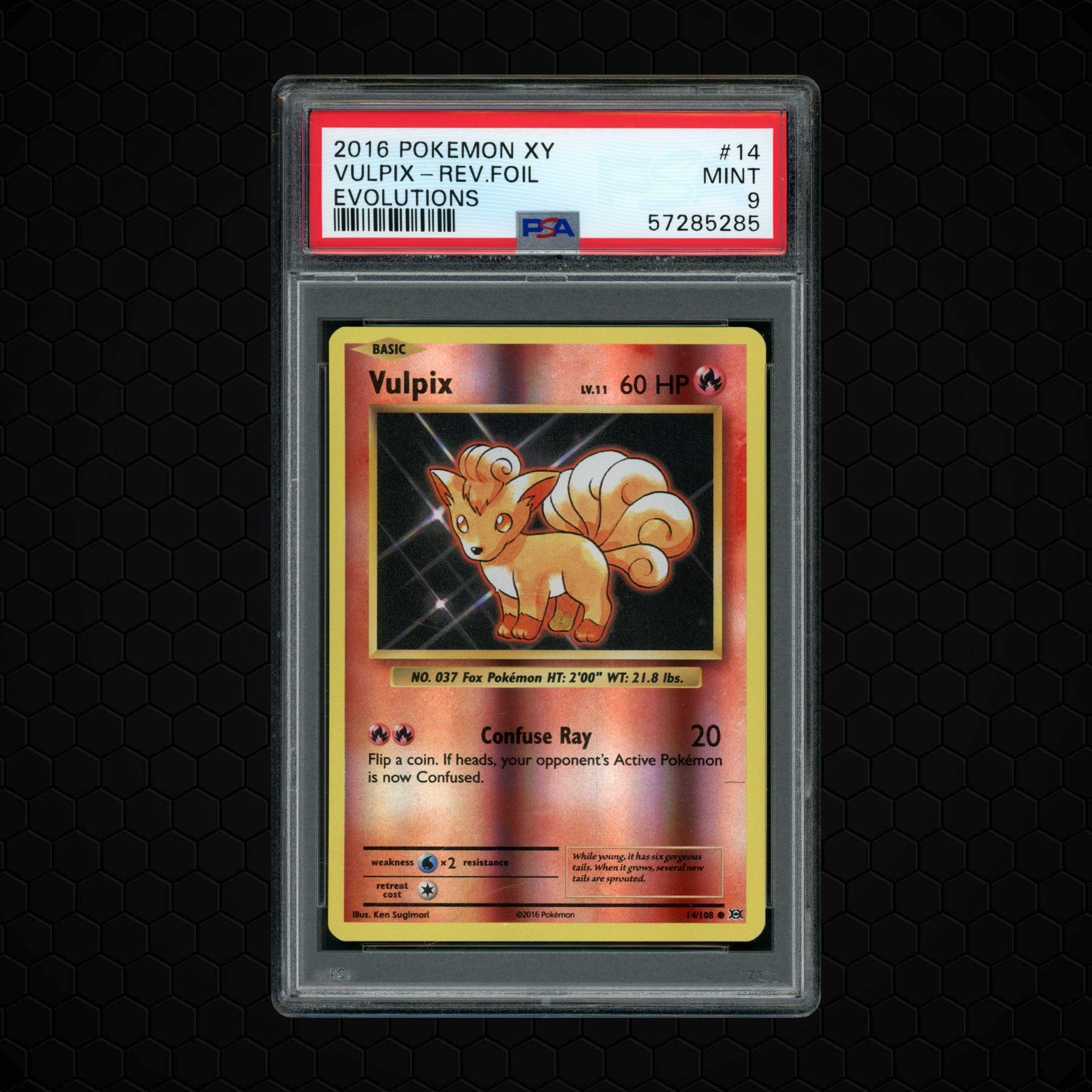 2016 Evolutions Vulpix #14 PSA 9