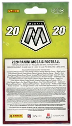 2020 Panini Mosaic Football Hanger Pack Box (Red Jersey) on Beezie.