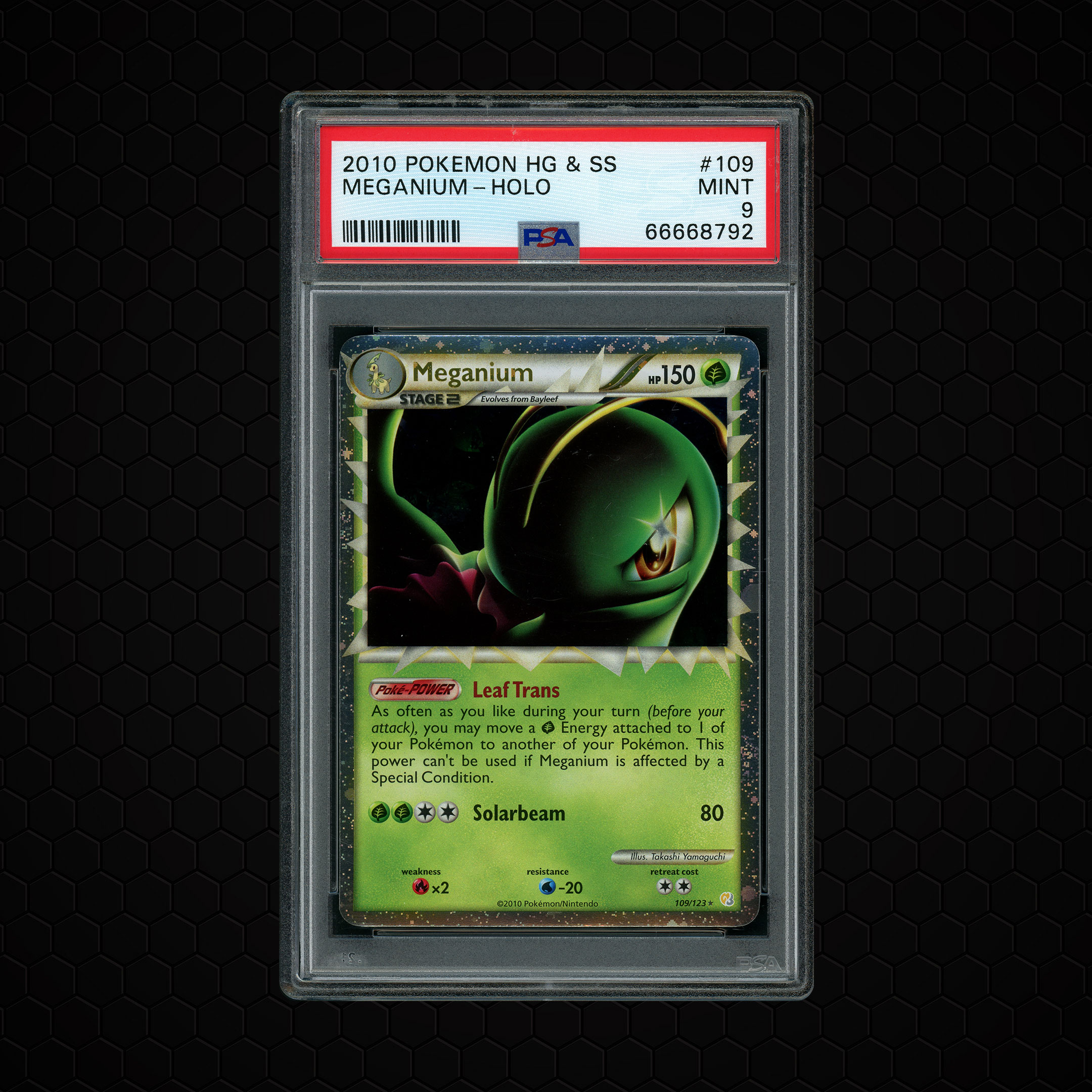 2010 HeartGold & SoulSilver Meganium #109 PSA 9
