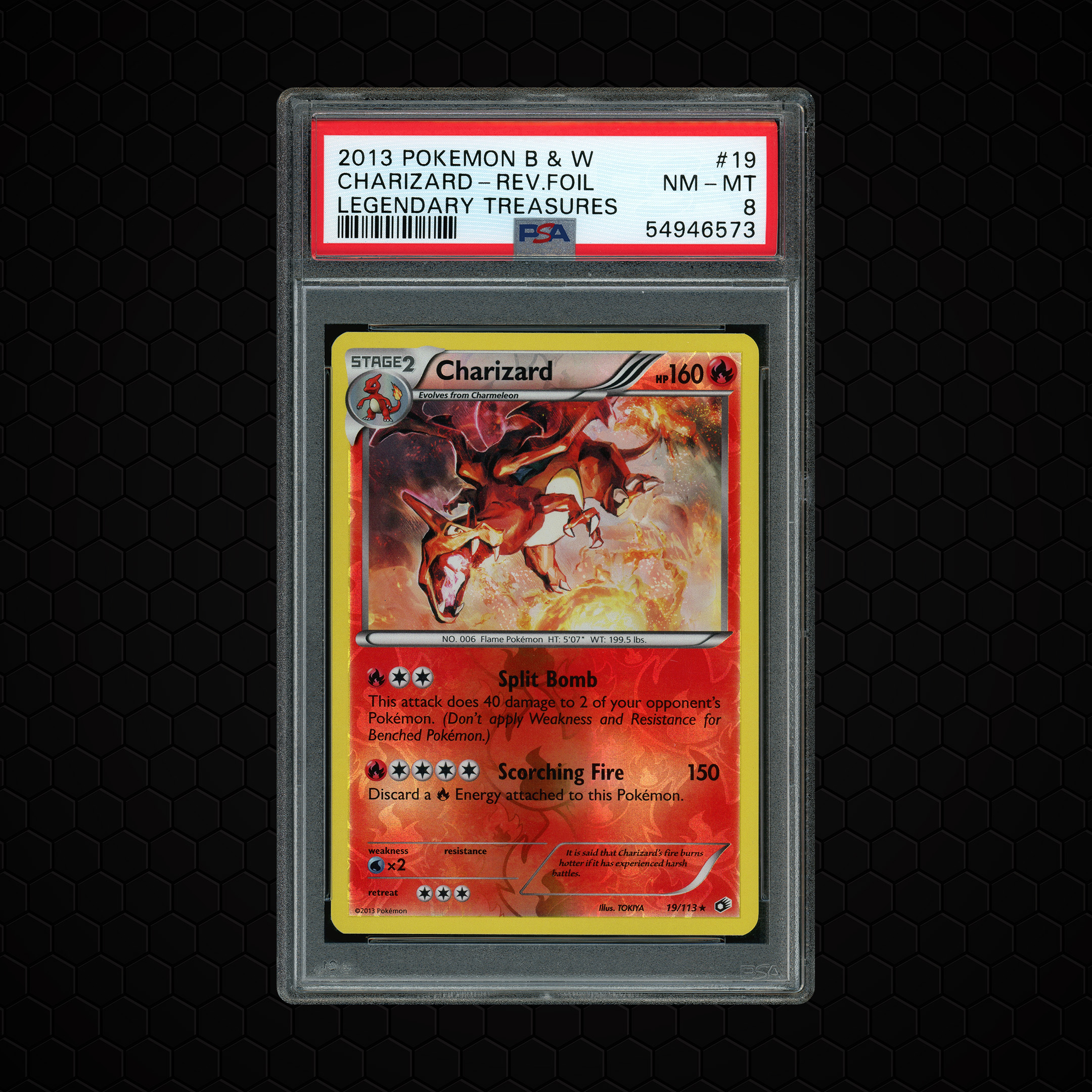 2013 Legendary Treasures Charizard #19 PSA 8
