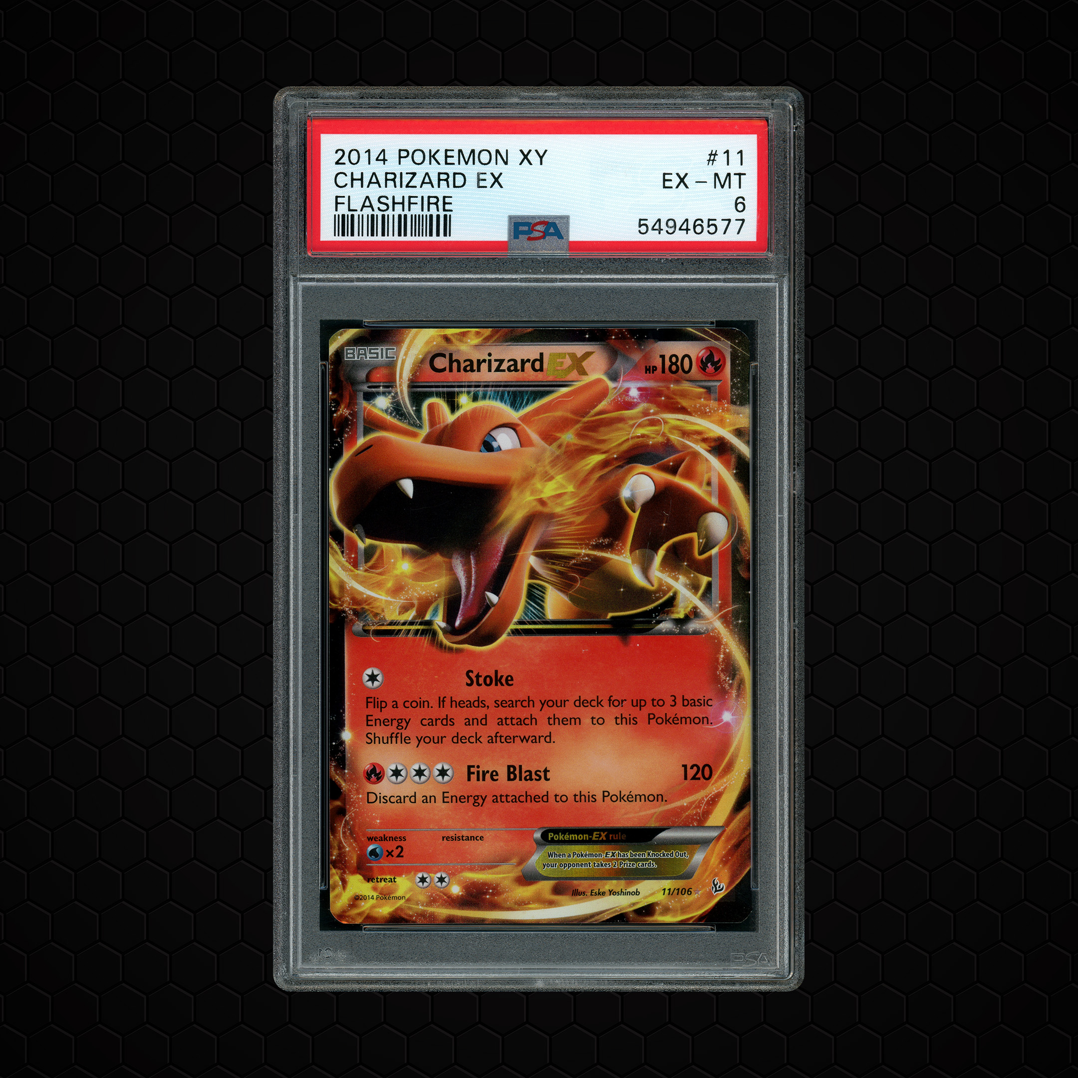 2014 Flashfire Charizard EX #11 PSA 6