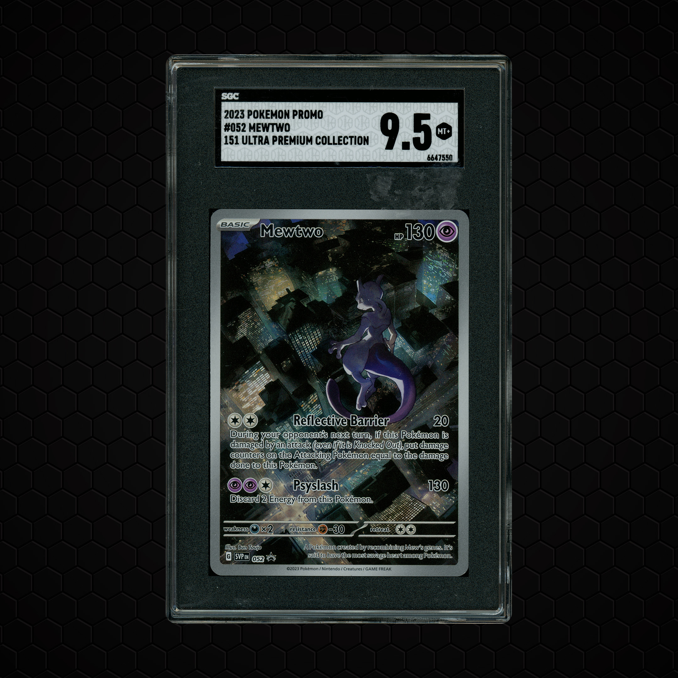 2023 Black Star Promo Mewtwo #52 SGC 9.5
