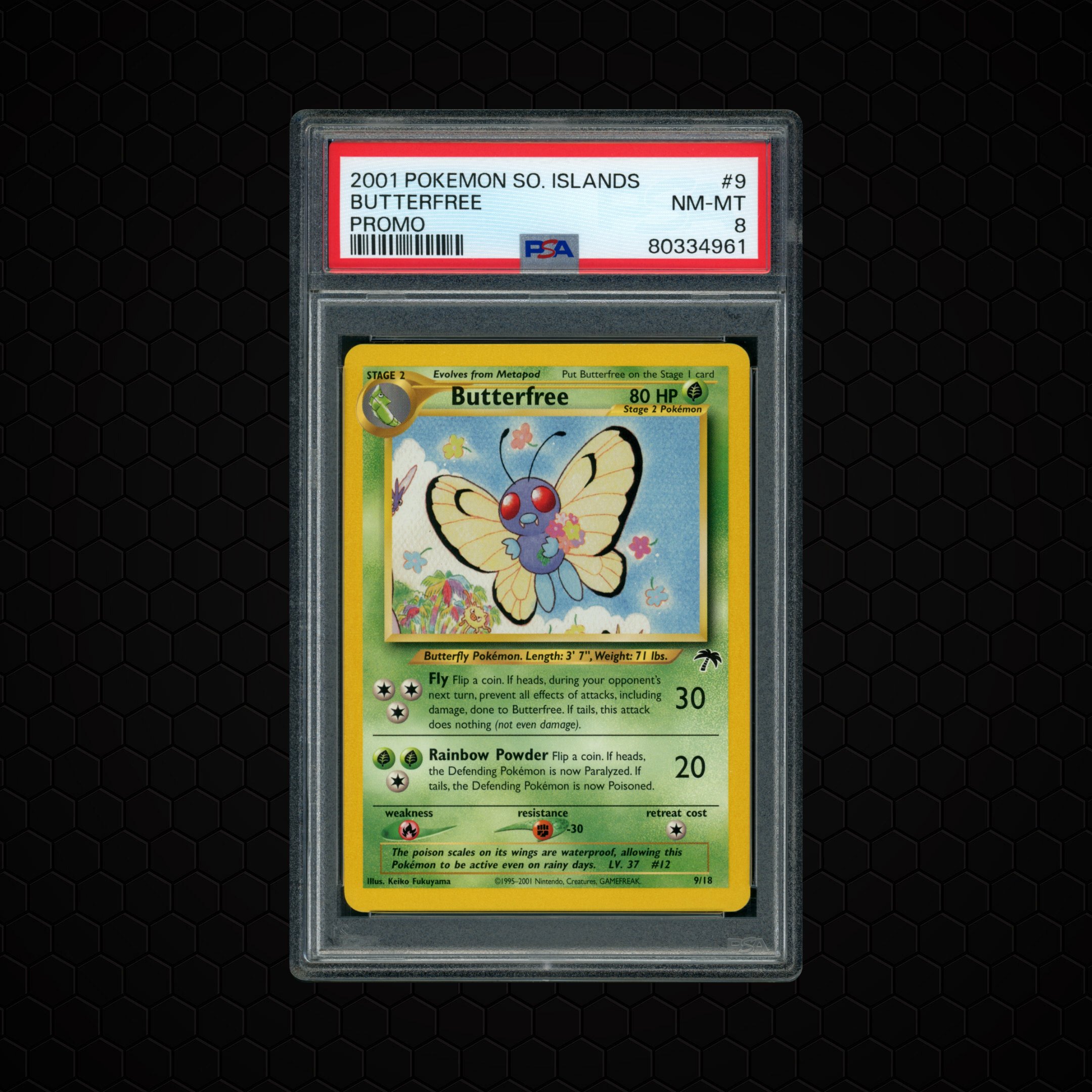 2001 Promo Butterfree #9 PSA 8