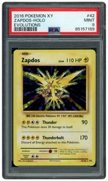 2016 Evolutions Zapdos #42 PSA 9 on Beezie.