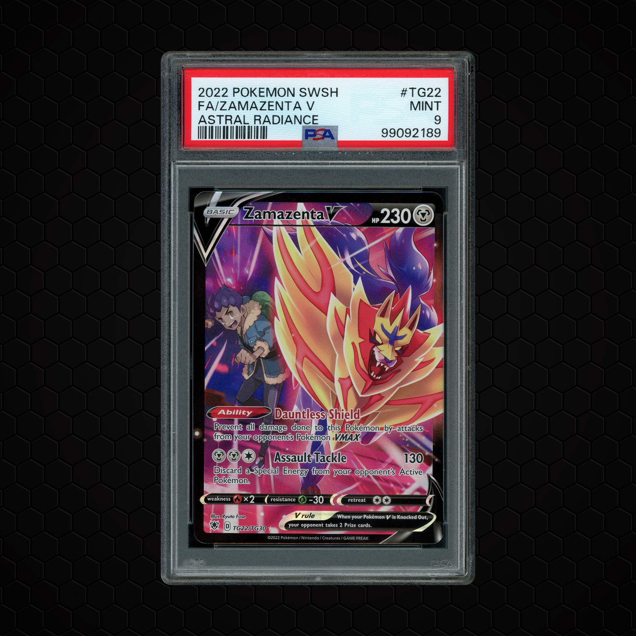 2022 Astral Radiance Zamazenta V #TG22 PSA 9