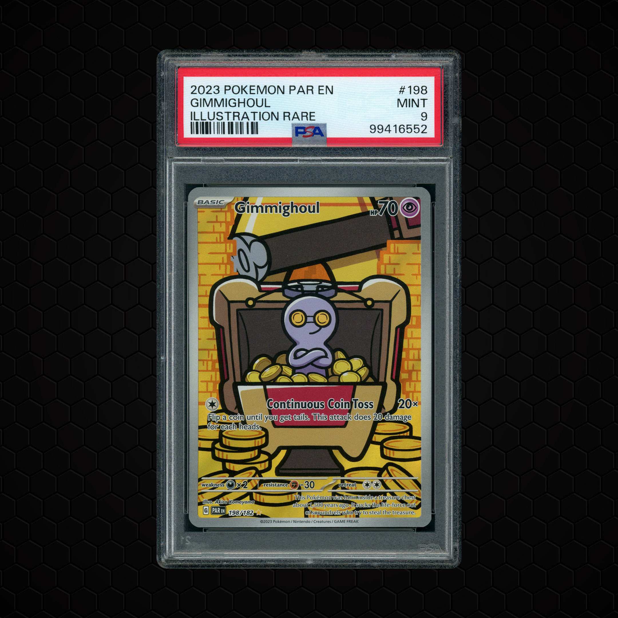 2023 Paradox Rift Gimmighoul #198 PSA 9