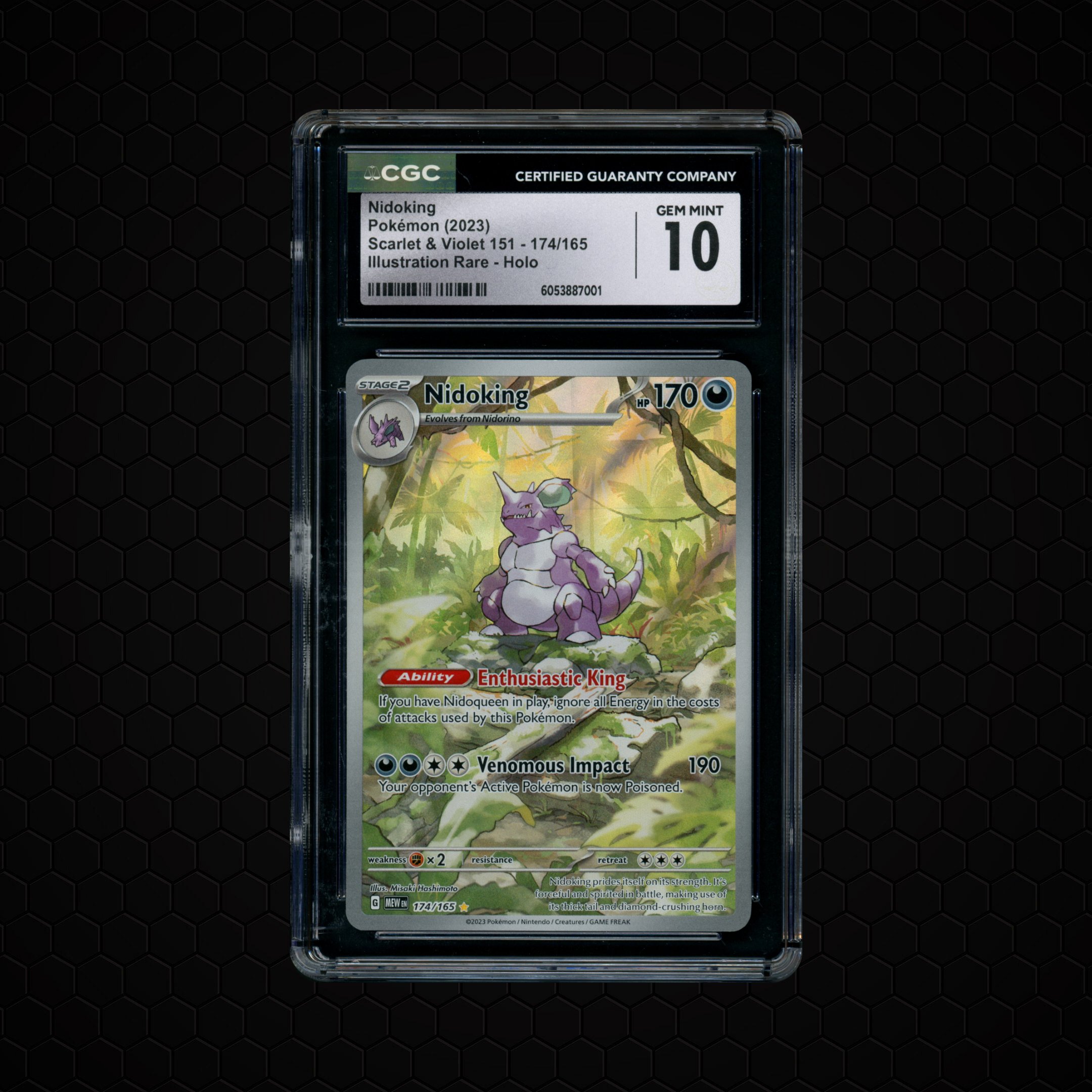 2023 Pokemon 151 Nidoking #174 CGC 10