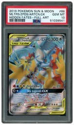 2019 Black Star Promo Moltres & Zapdos & Articuno GX #66 PSA 10 on Beezie.
