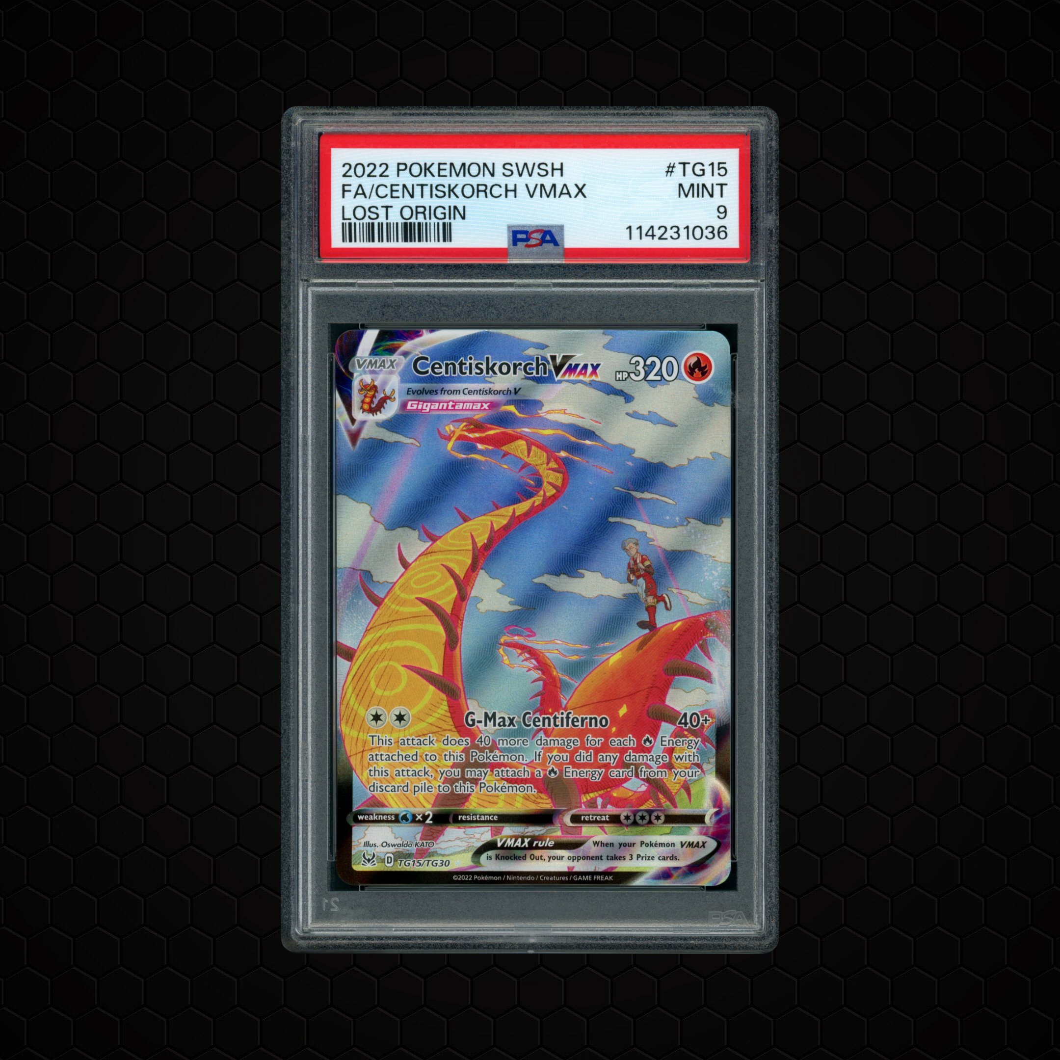 2022 Lost Origin Centiskorch VMAX #TG15 PSA 9