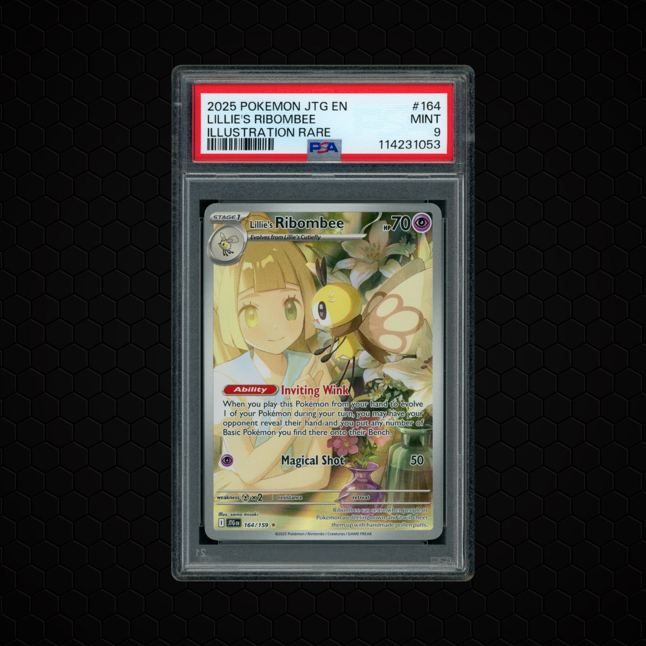 2025 Journey Together Lillie's Ribombee #164 PSA 9