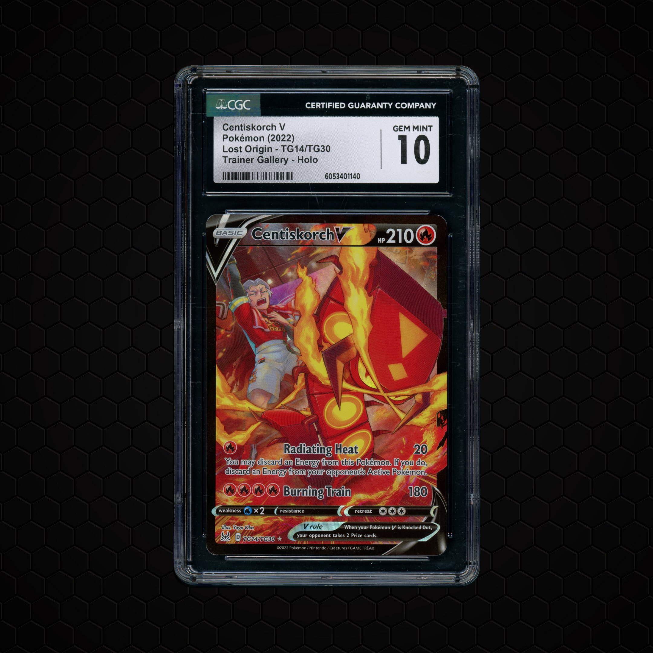 2022 Lost Origin Centiskorch V #TG14 CGC 10
