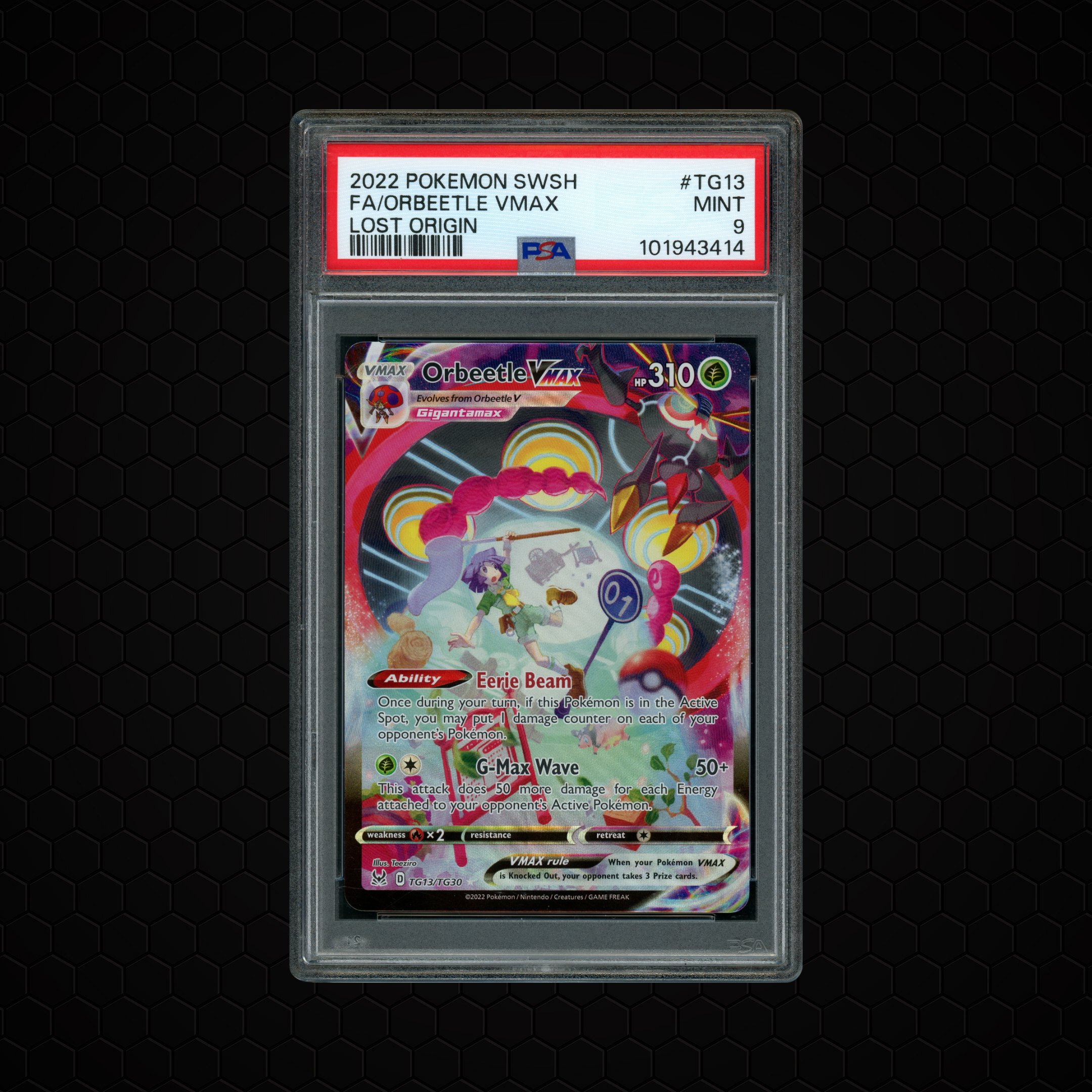 2022 Lost Origin Orbeetle VMAX #TG13 PSA 9