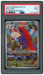 2024 Surging Sparks Braviary #214 PSA 9 on Beezie.