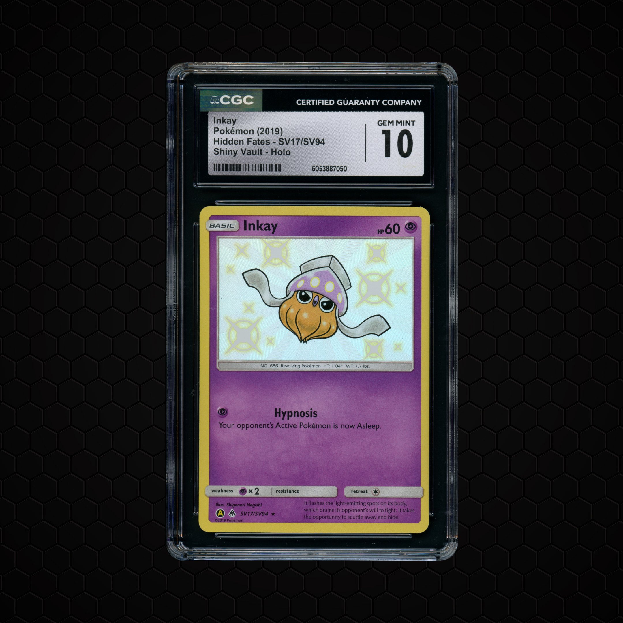2019 Hidden Fates Inkay #SV17 CGC 10