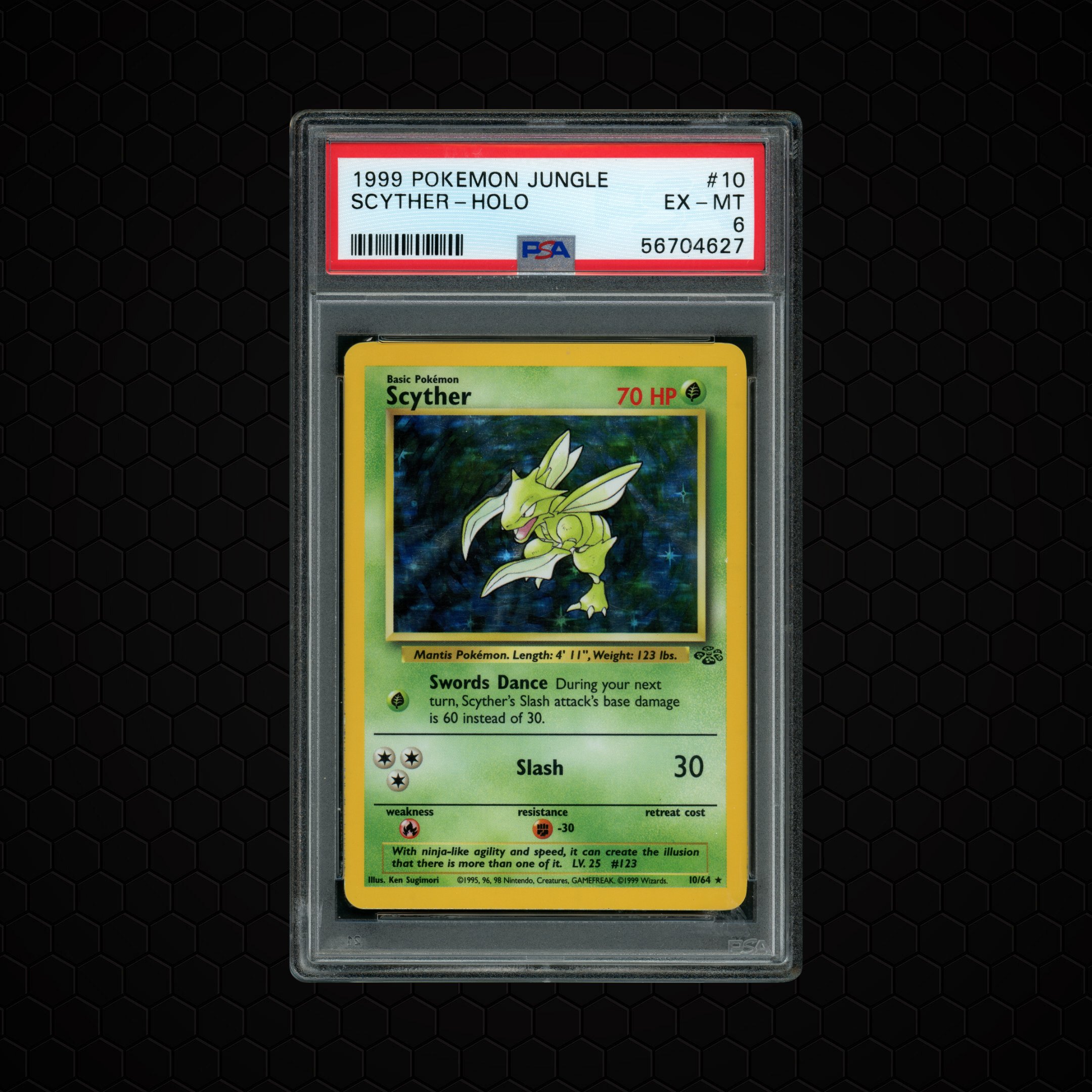 1999 Jungle Scyther #10 PSA 6