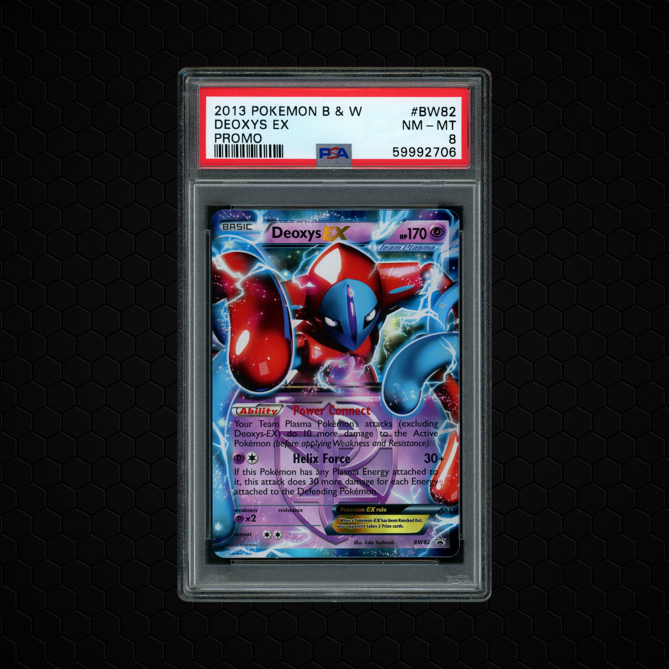 2013 Promo Deoxys EX #BW82 PSA 8