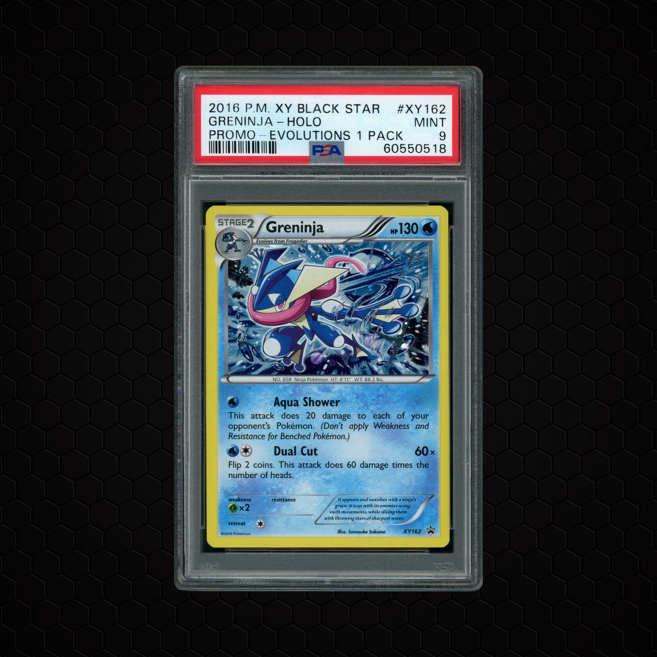 2016 Black Star Promo Greninja #XY162 PSA 9