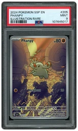 2024 Surging Sparks Phanpy #205 PSA 9 on Beezie.