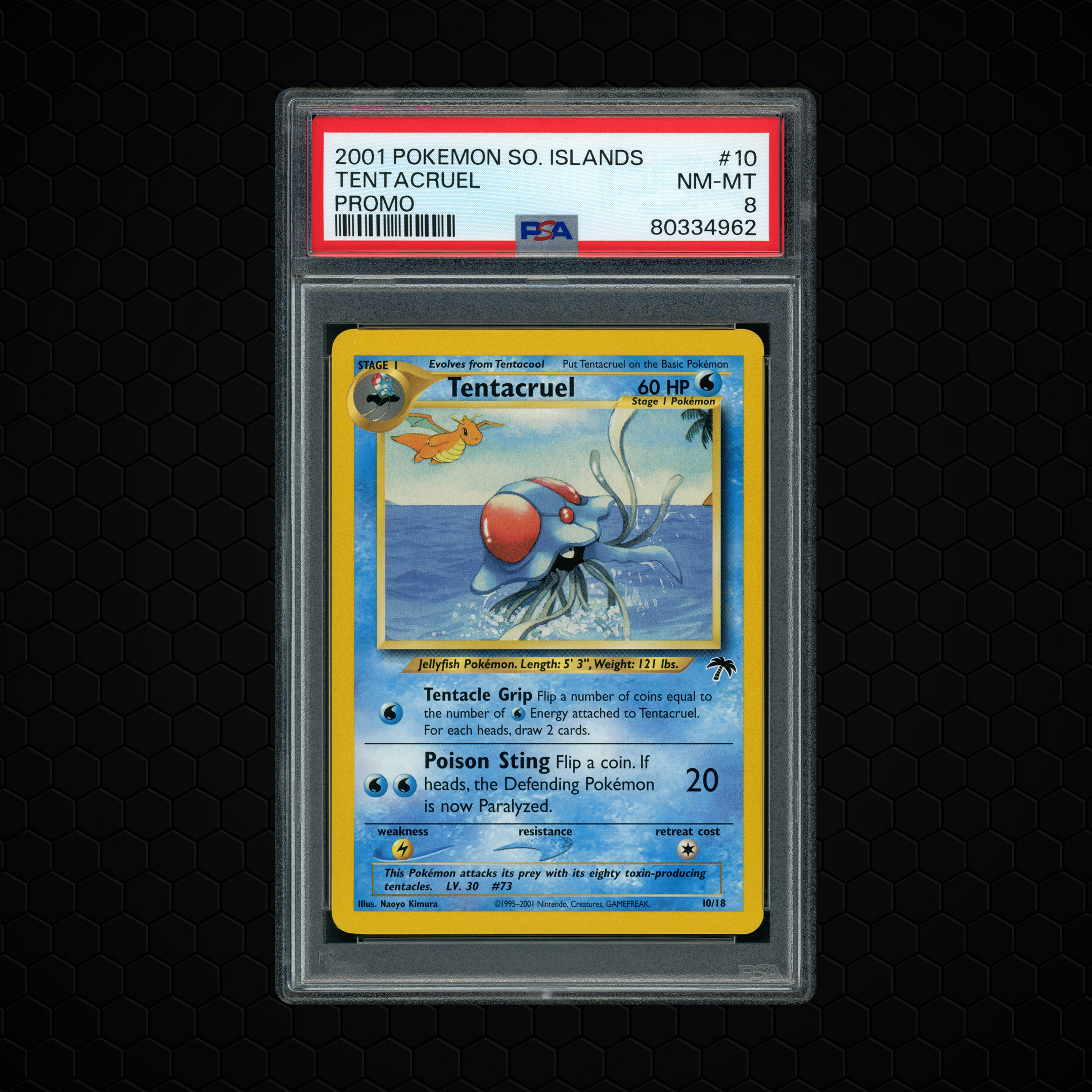 2001 Promo Tentacruel #10 PSA 8