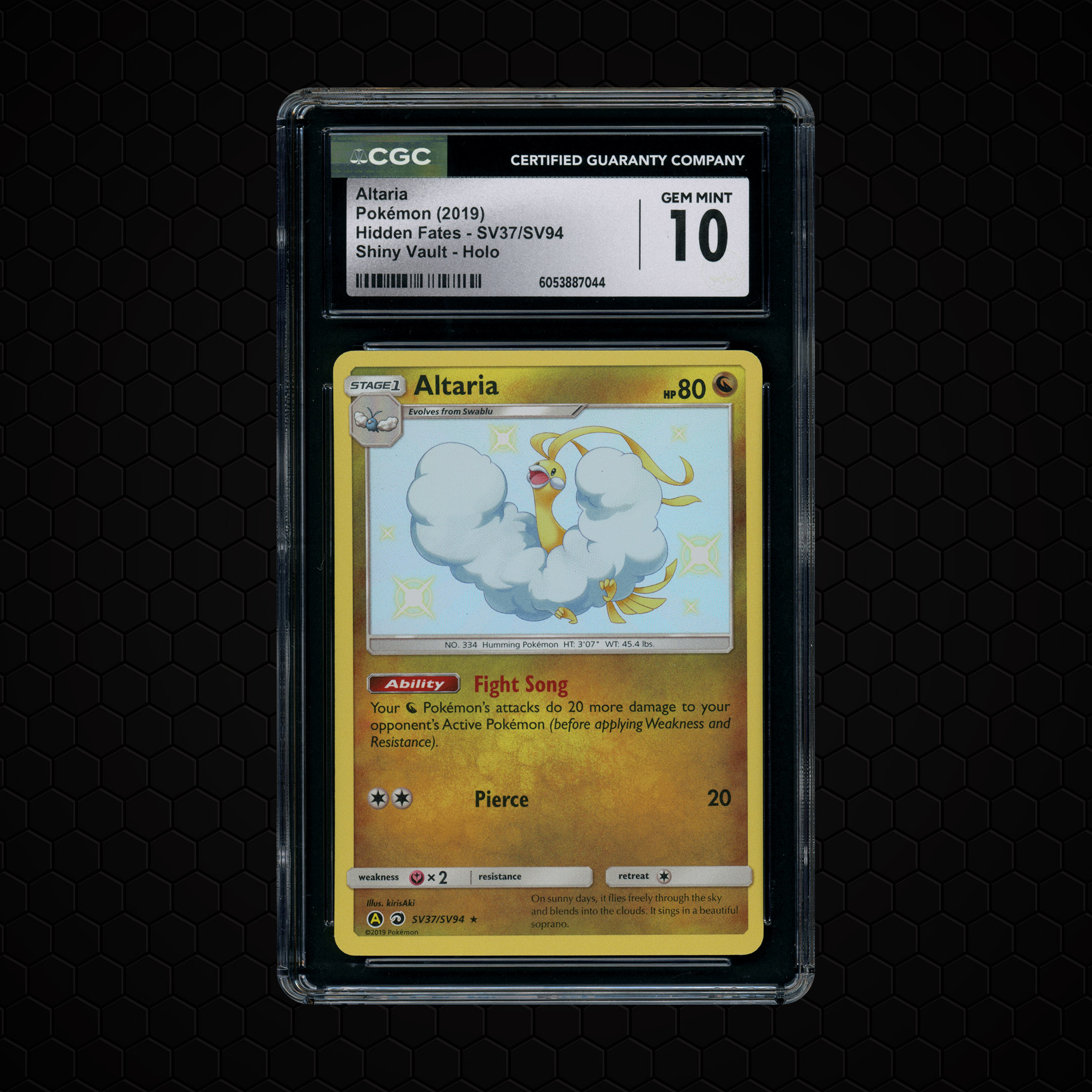 2019 Hidden Fates Altaria #SV37 CGC 10