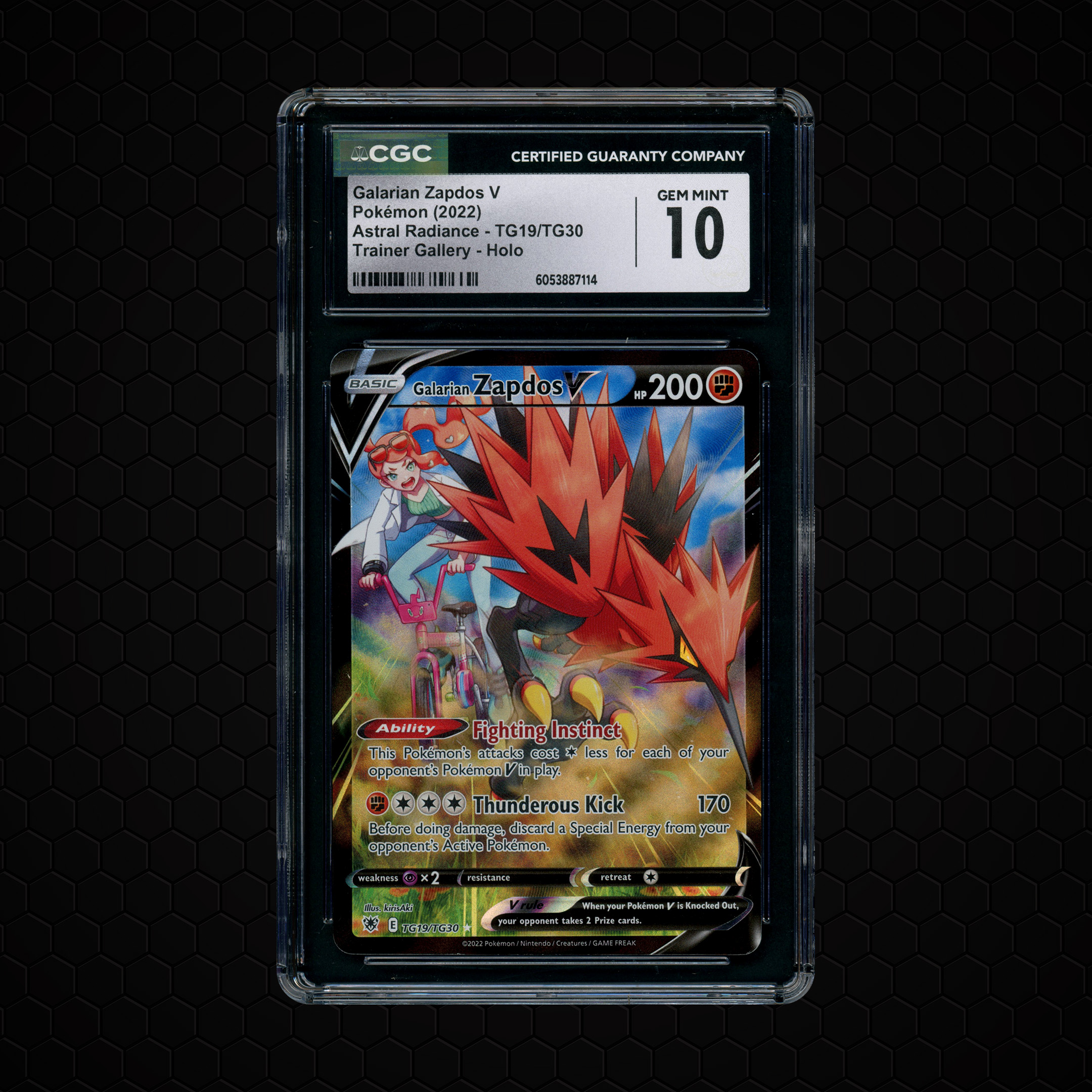 2022 Astral Radiance Galarian Zapdos V #TG19 CGC 10